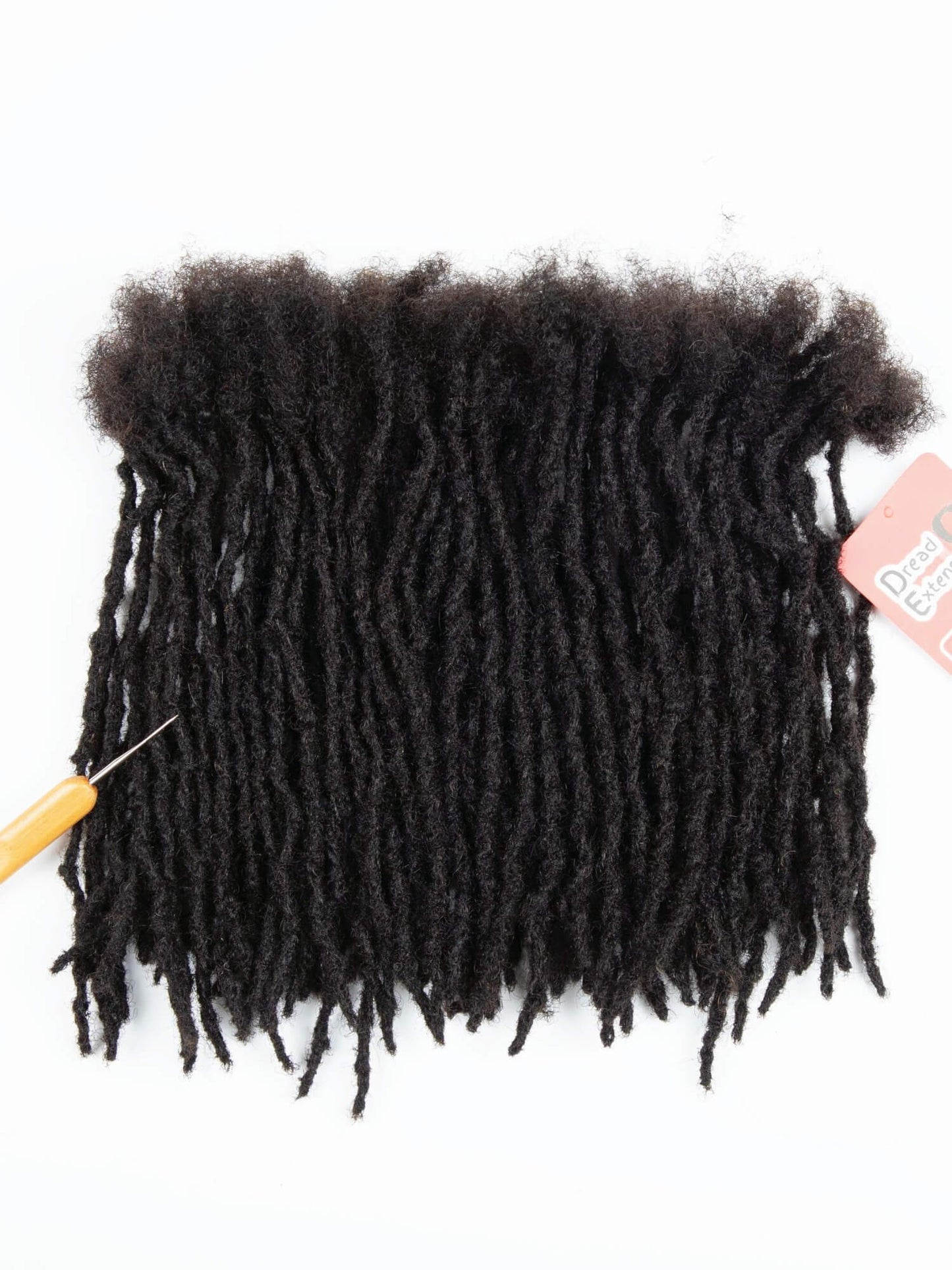 0.3-0.4cm size anwi textured loc extensions natural black 3