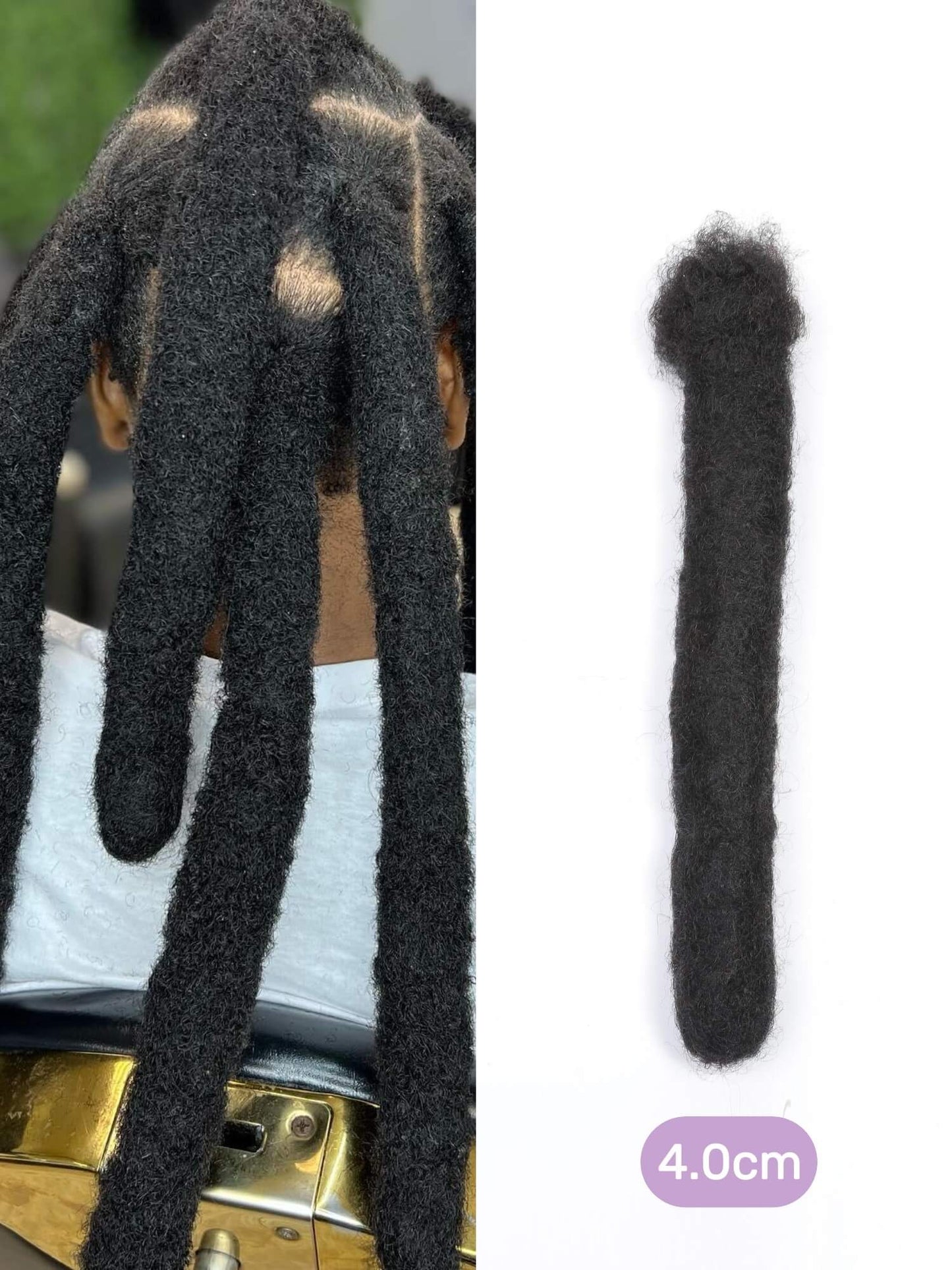 4cm wicks locs human hair