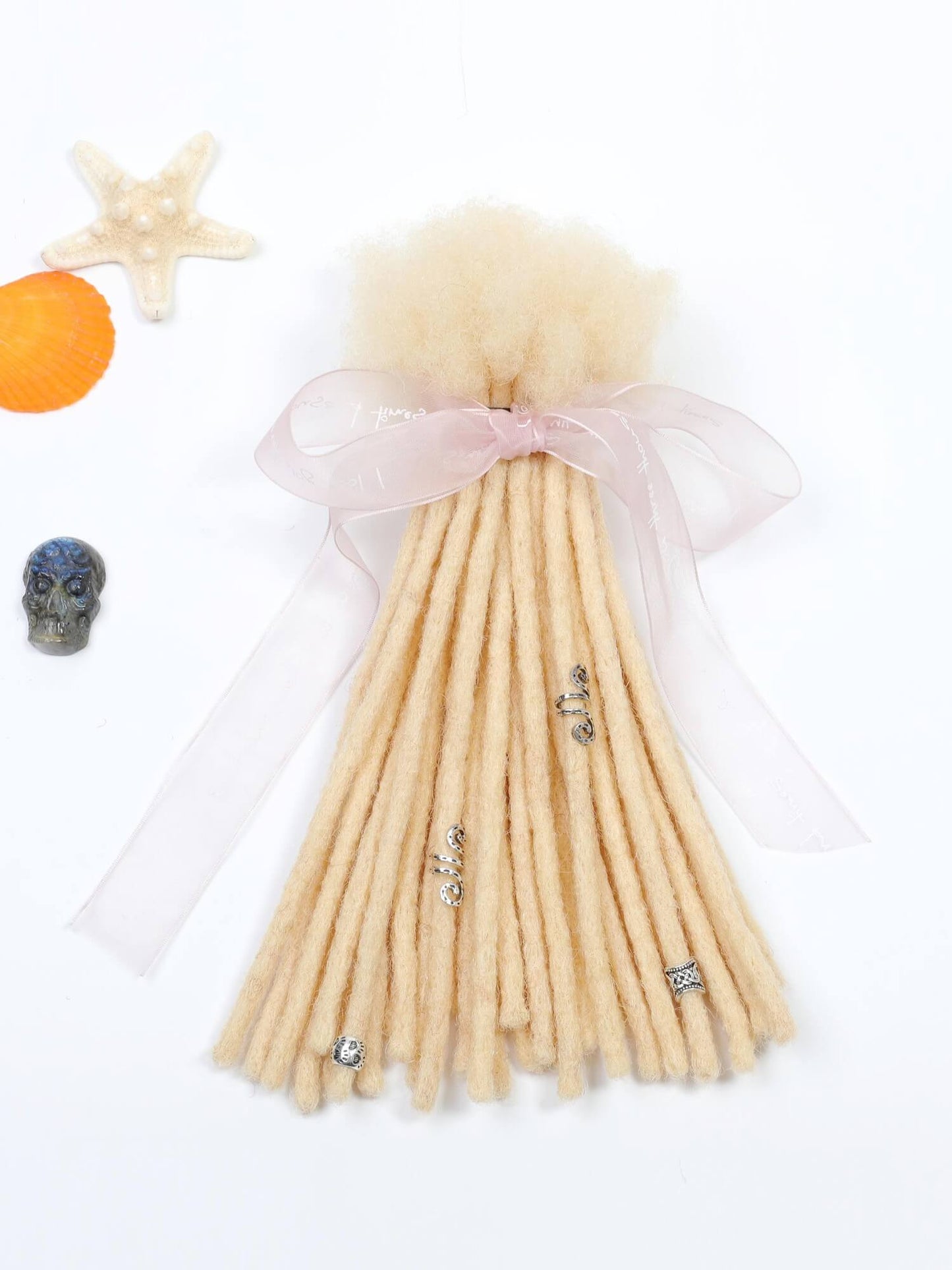 613 blonde color human hair loc extensions