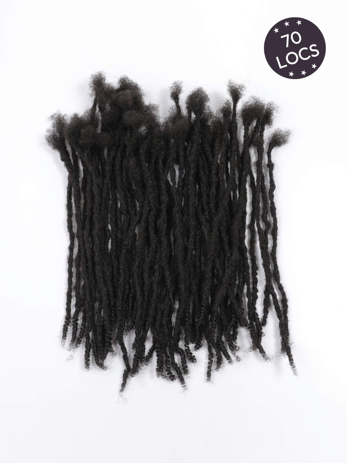 70 locs textured human hair loc curly ends