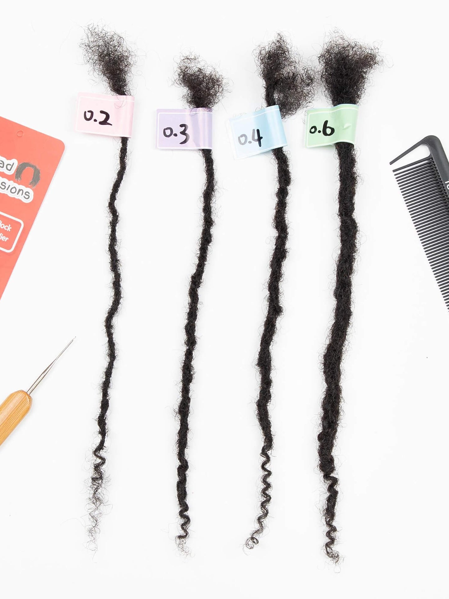 curly ends human hair loc extensions loc size