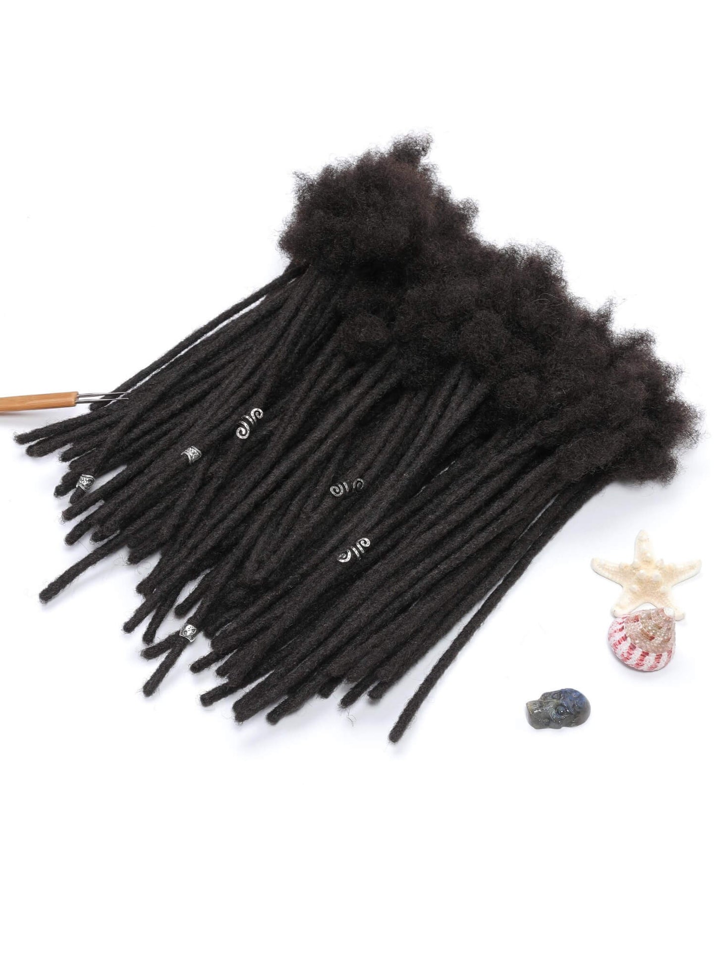 natural black human loc extensions locs bundle