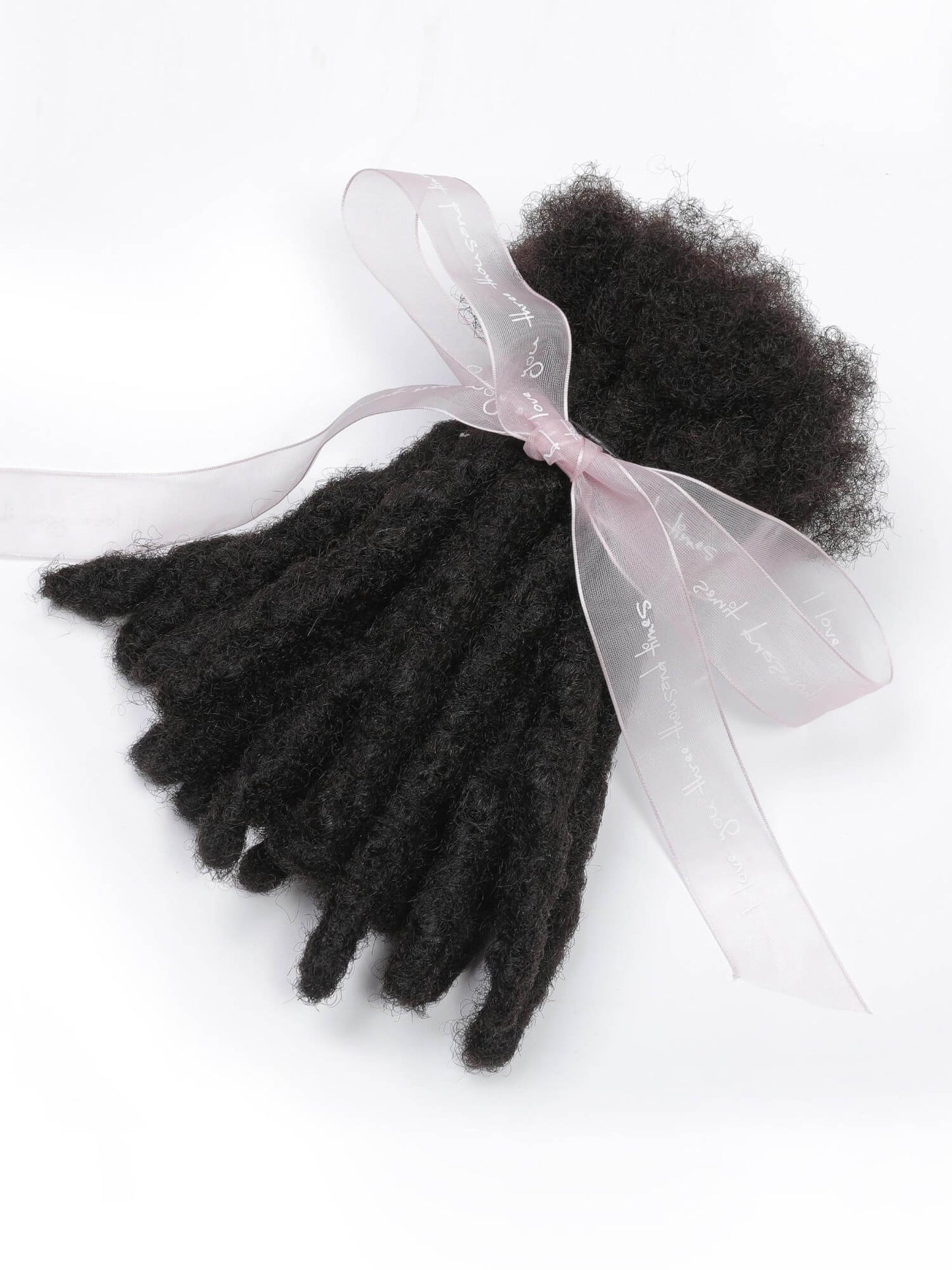 natural black textured large size locs