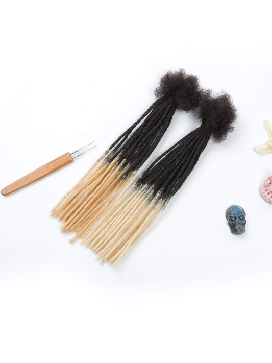 sister human hair loc extensions ombre micro locs