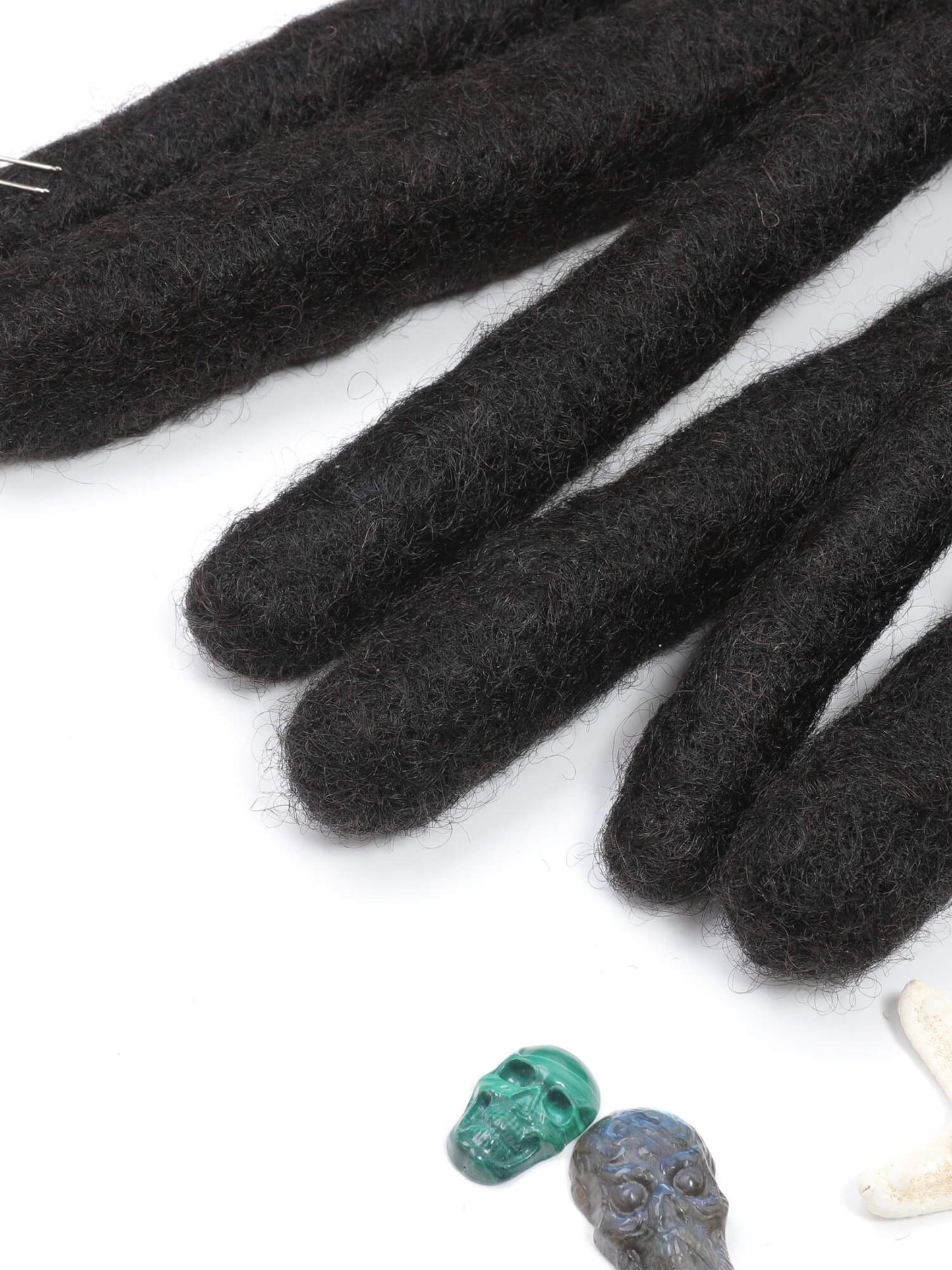wicks loc extensions human hair natural black
