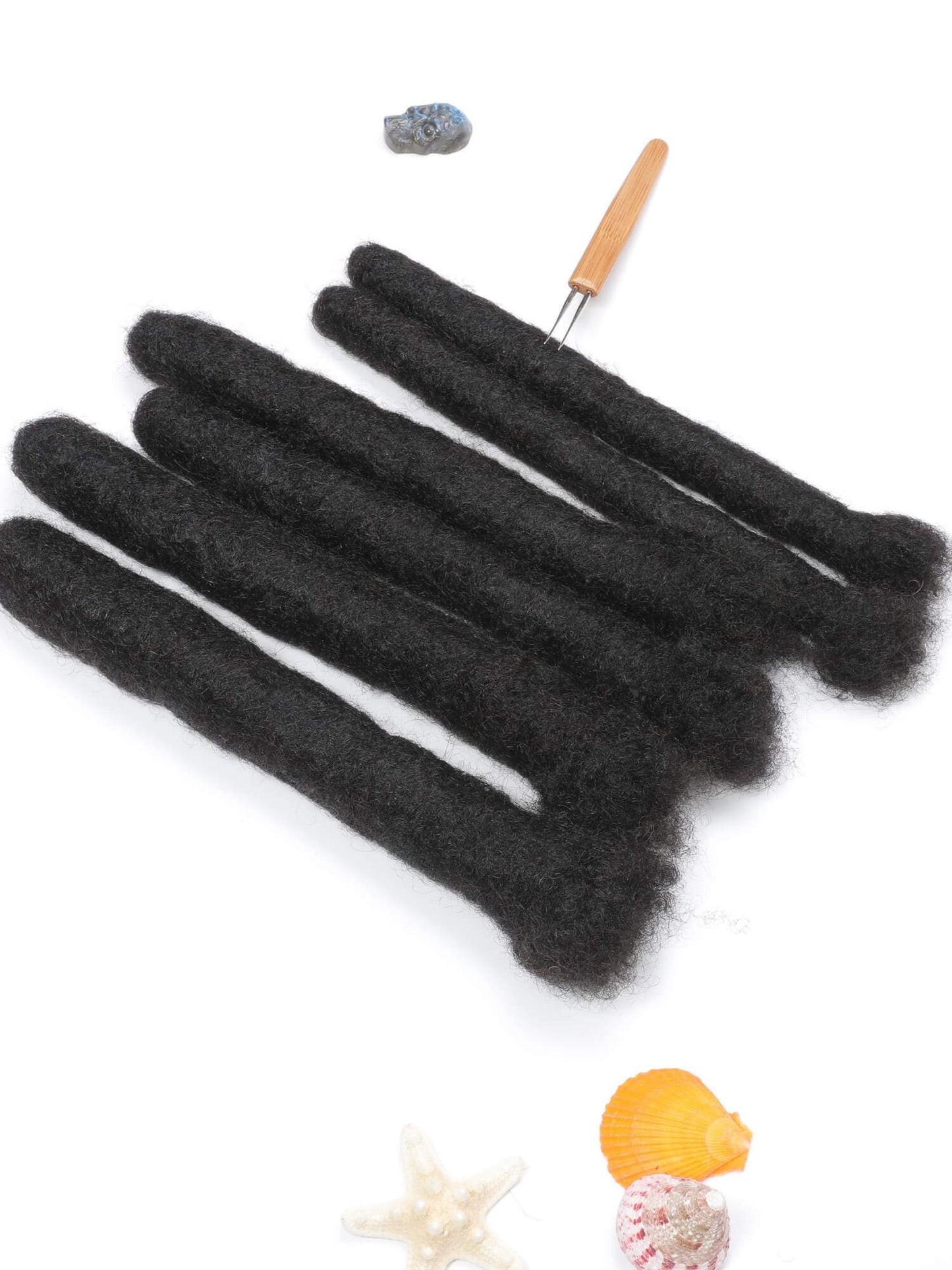 wicks loc human hair natural black