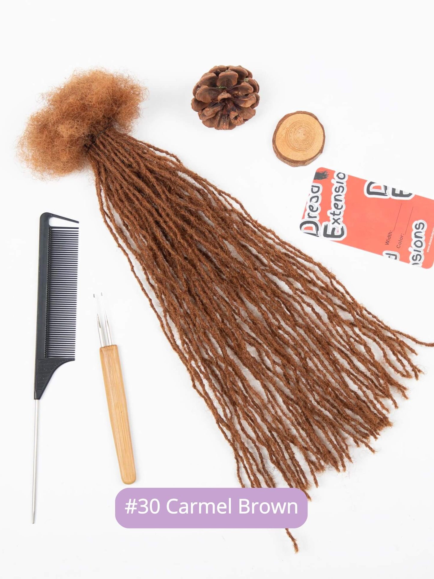 0.1cm sisterloc extensions human hair camel brown