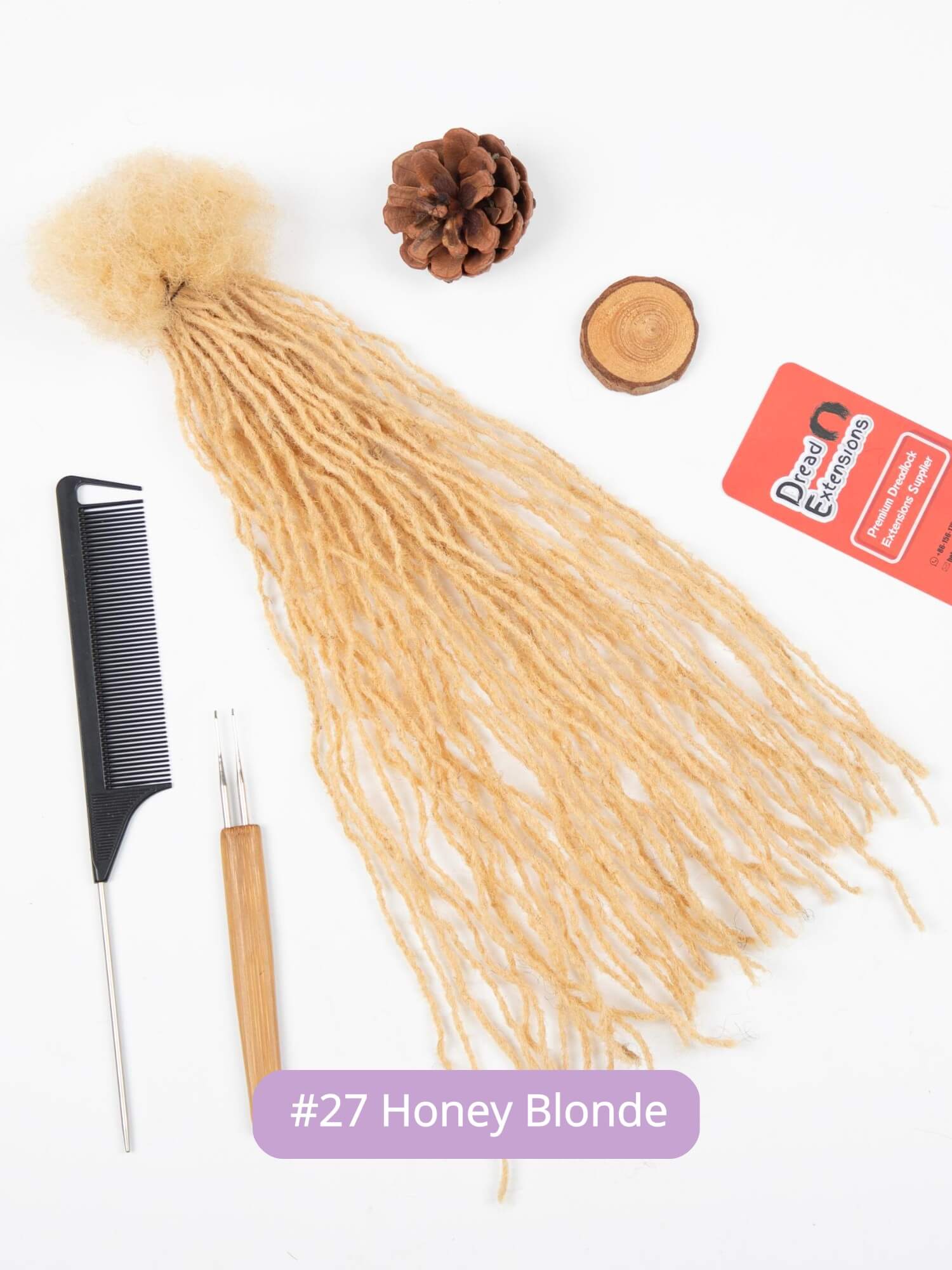 0.1cm sisterloc extensions human hair honey blonde