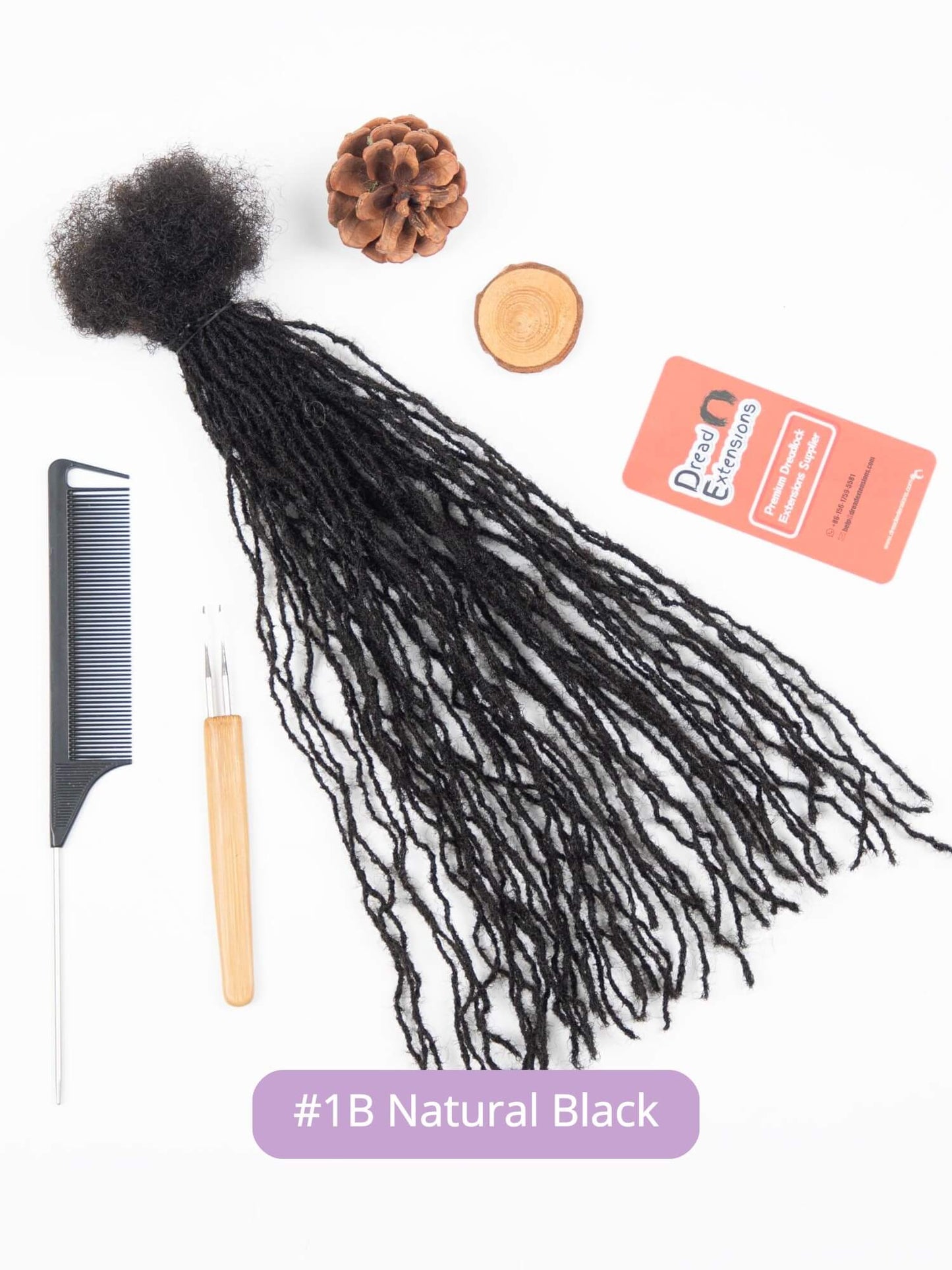 0.1cm sisterloc extensions human hair natural black