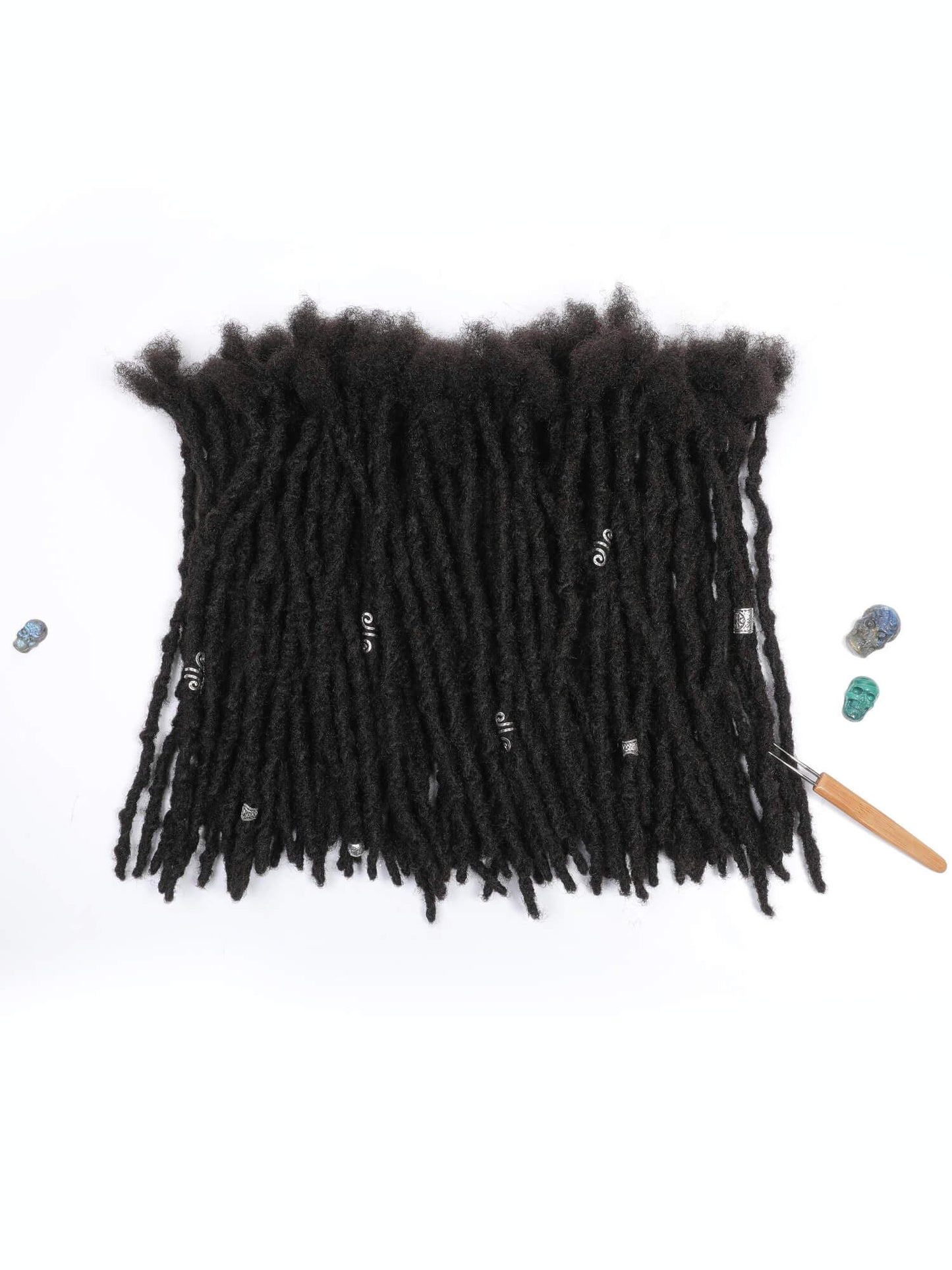 100 locs bundle textured loc extensions