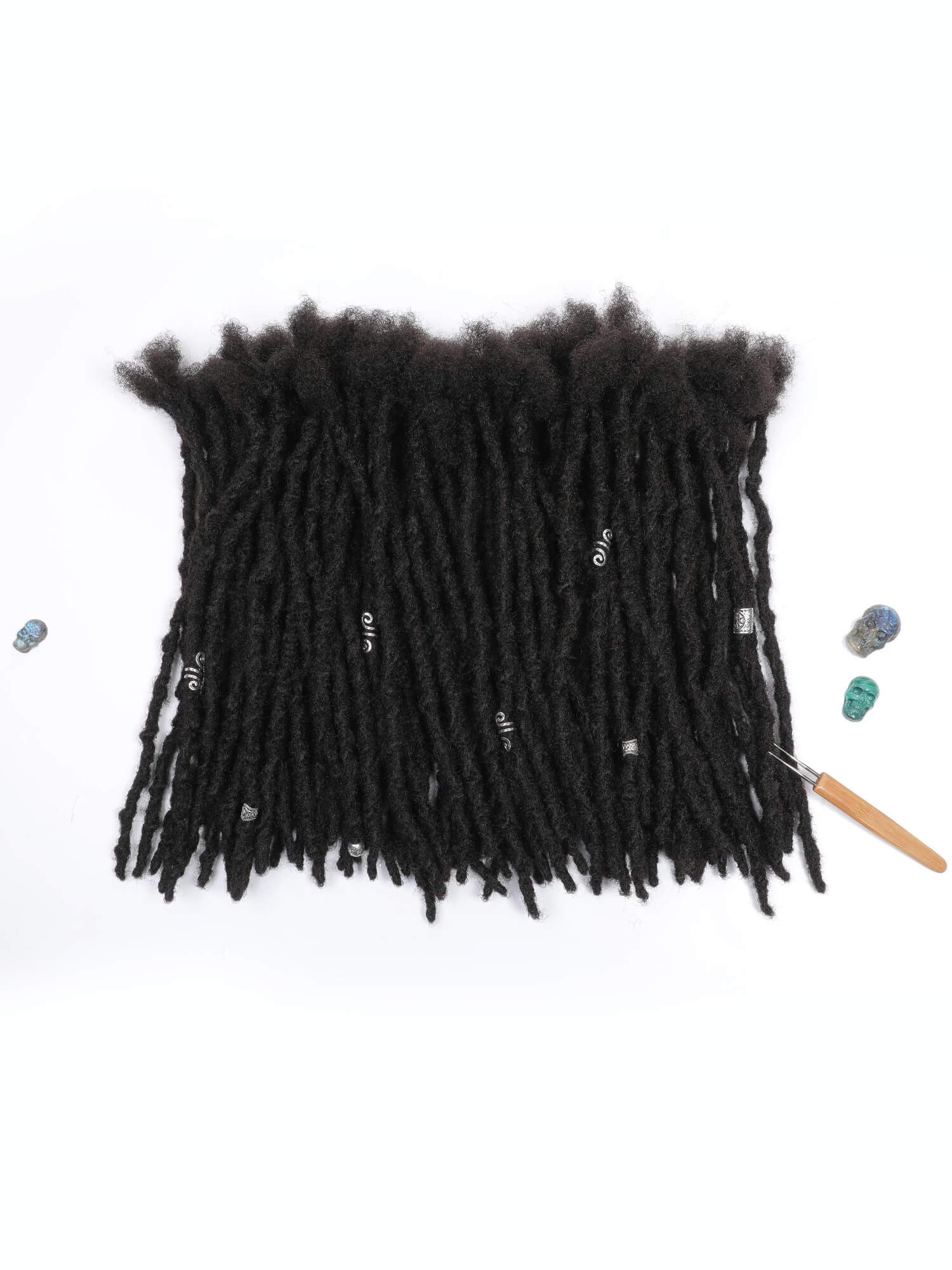 100 locs bundle textured loc extensions