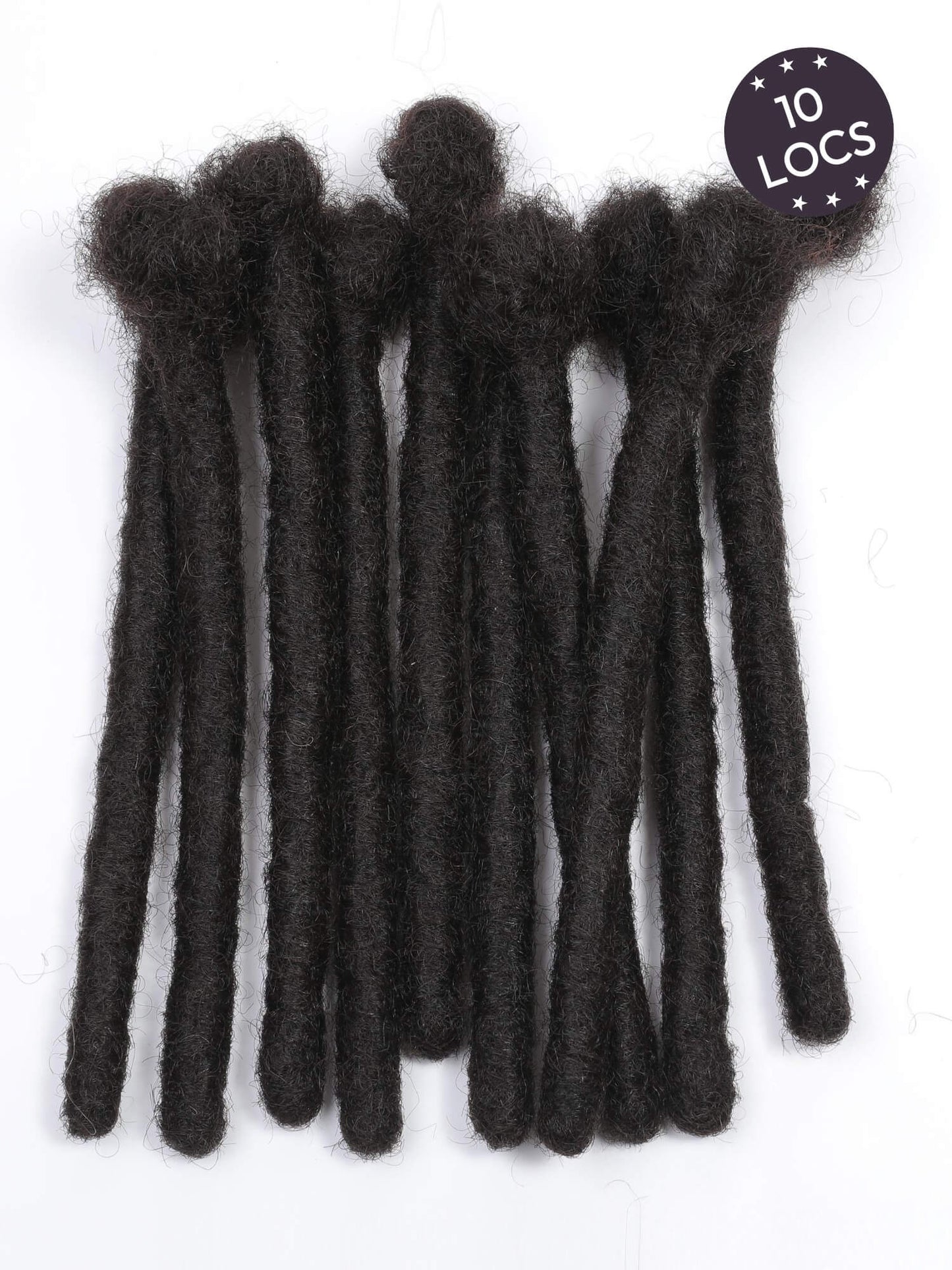 10 locs bundle large size loc extensions human hair