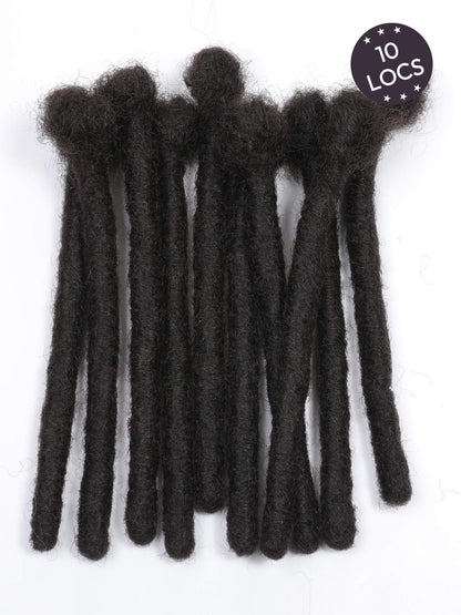 10 locs bundle large size loc extensions human hair