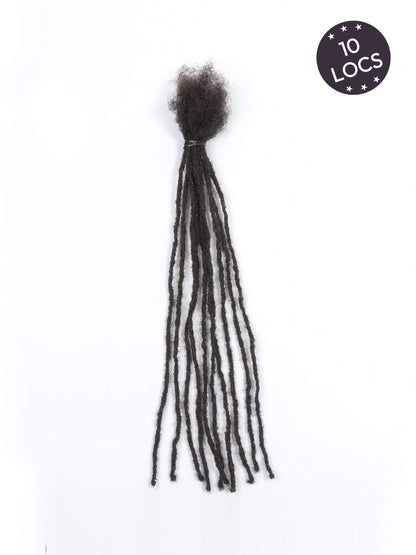 10 locs bundle mini loc extensions human hair