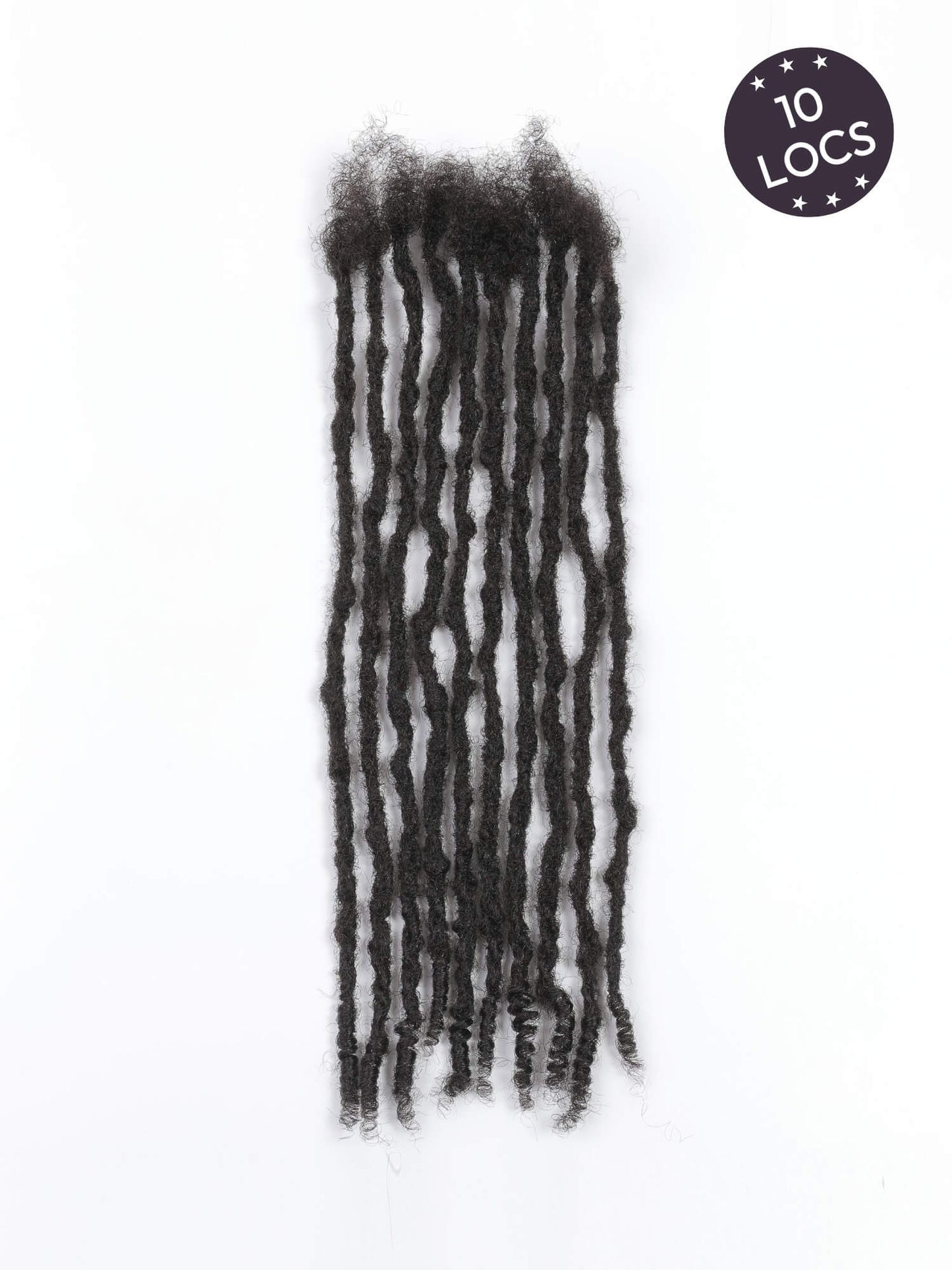 10 locs textured human hair loc curly ends