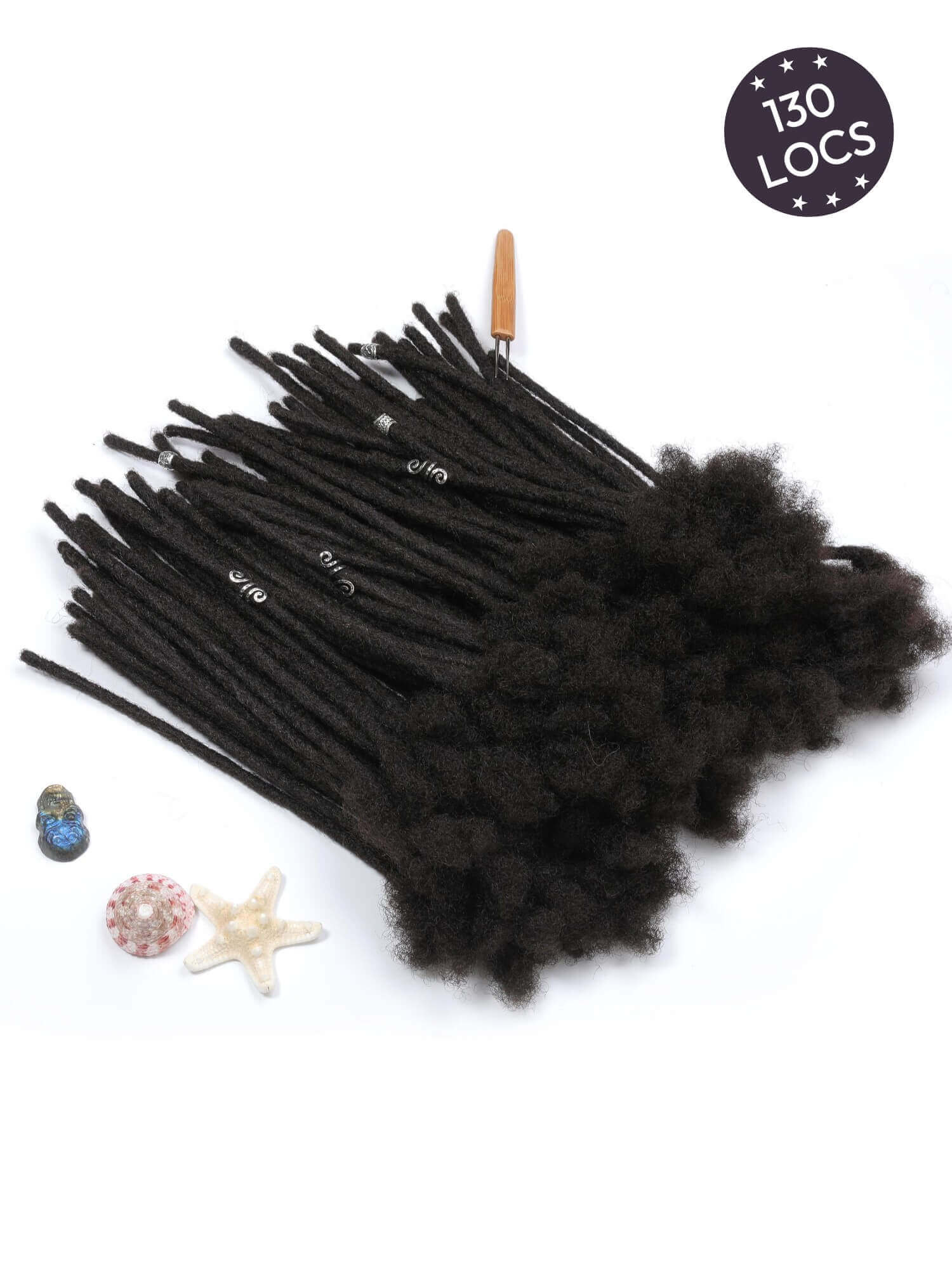 130 locs bundle human hair loc extensions standard locs