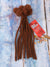 Human Hair Dreadlock Extensions Caramel Brown