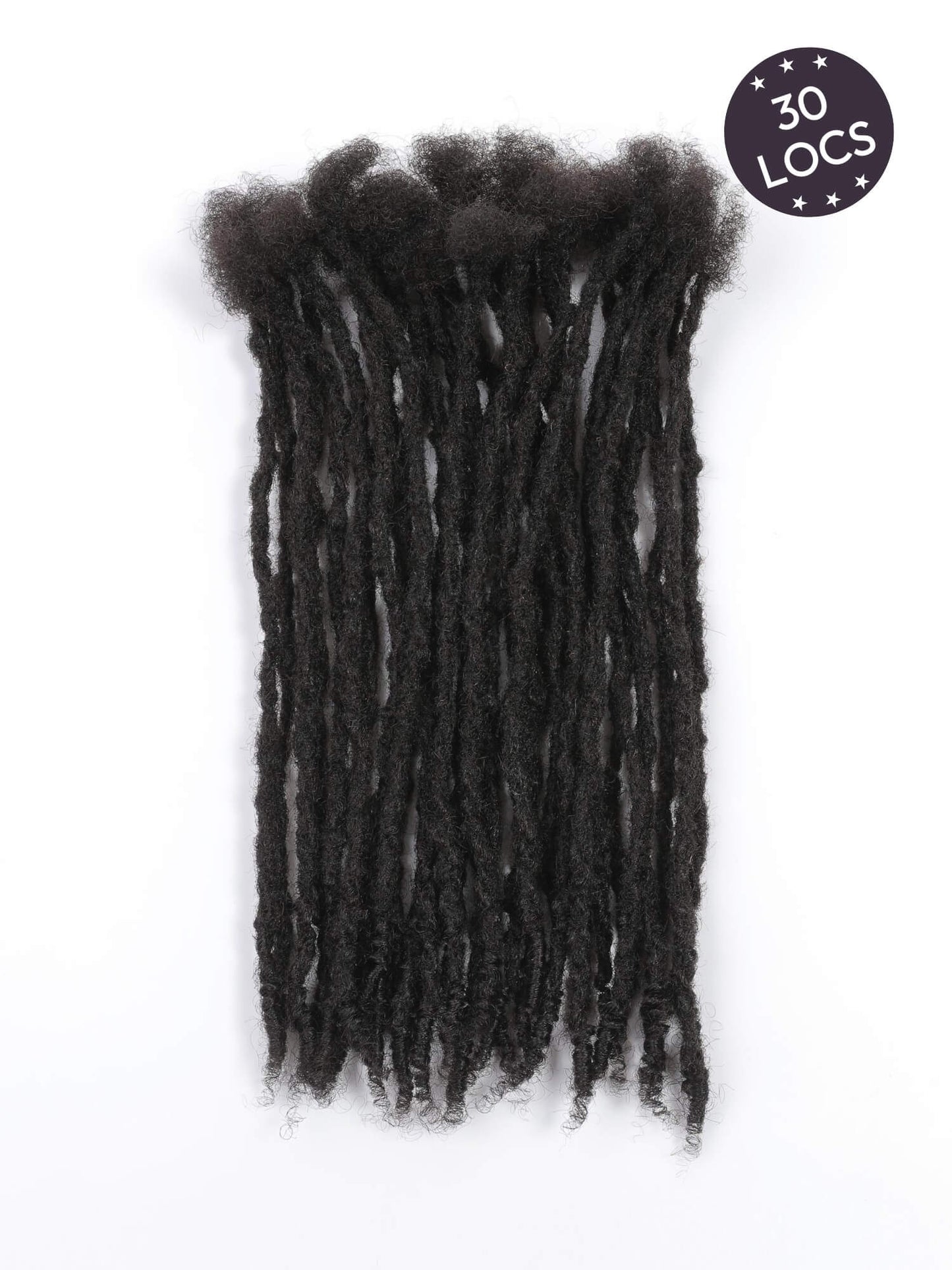 30 locs textured human hair loc curly ends