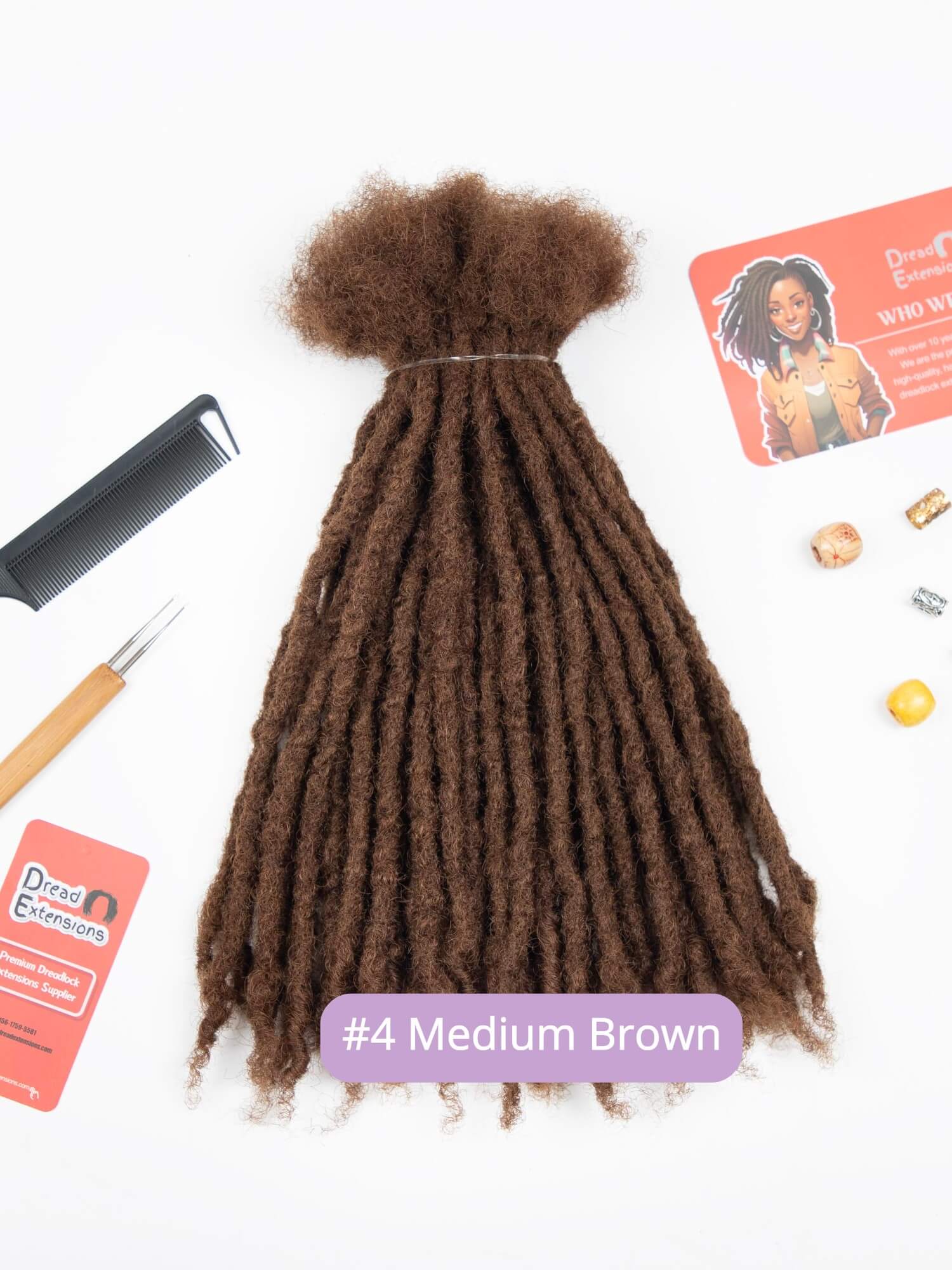 coil tips human hair textured loc extensions medium brown