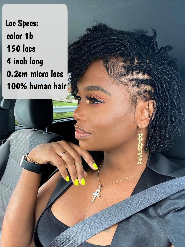 Dread Locks 100% Handmade Human Hair Afro Kinky Curly Micro Locs Extention  Sisterlocks Dreadlocks Hair - China Hair and Hair Extensions price