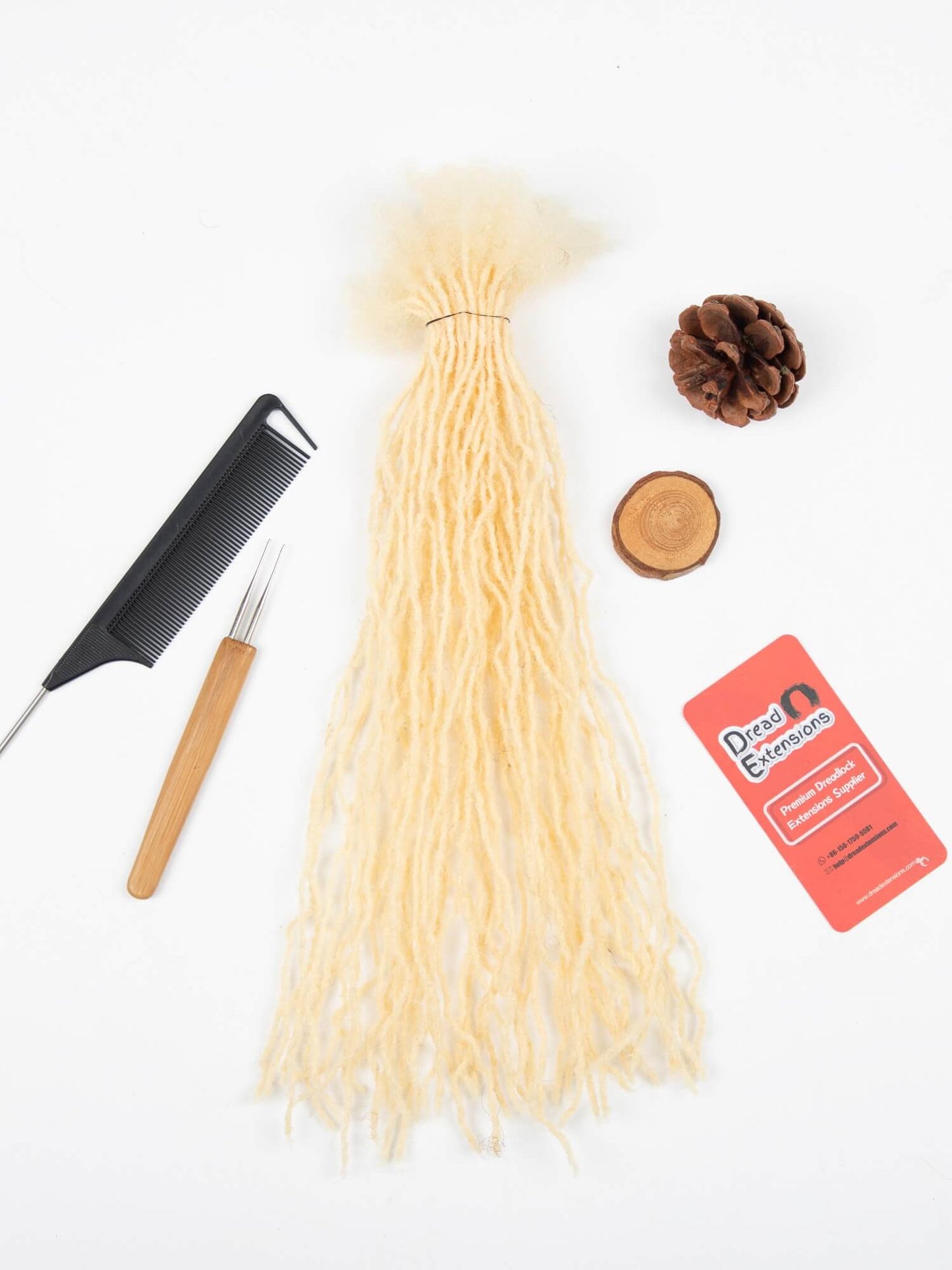 613 blonde 0.1cm sisterloc extensions human hair