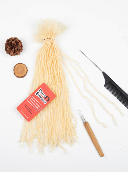 613 blonde 0.1cm sisterloc extensions human hair 2