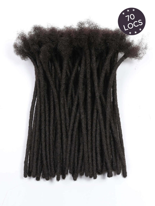 70 locs bundle human hair loc extensions standard locs