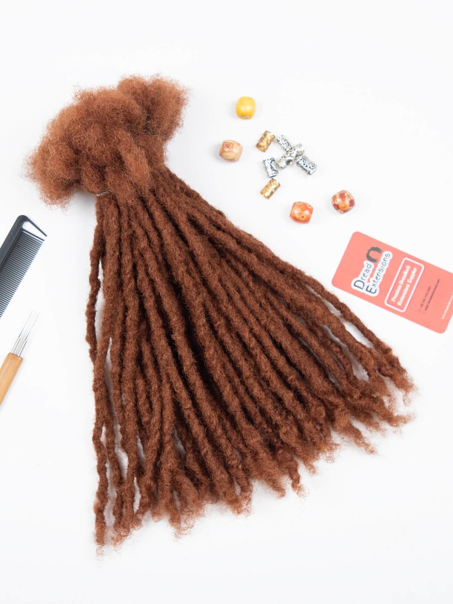Camel Brown Coil Tips Anwi Textured Loc Extensions 1