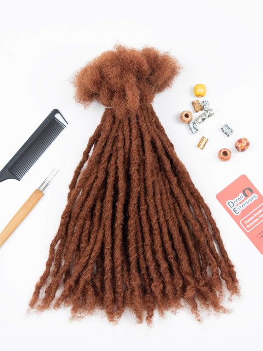 Camel Brown Coil Tips Anwi Textured Loc Extensions