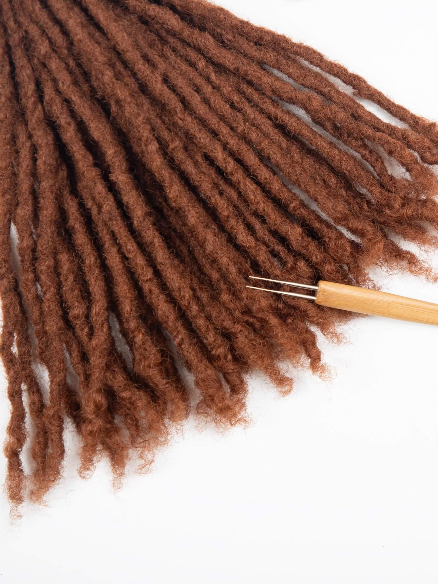 Camel Brown Coil Tips Anwi Textured Loc Extensions 3
