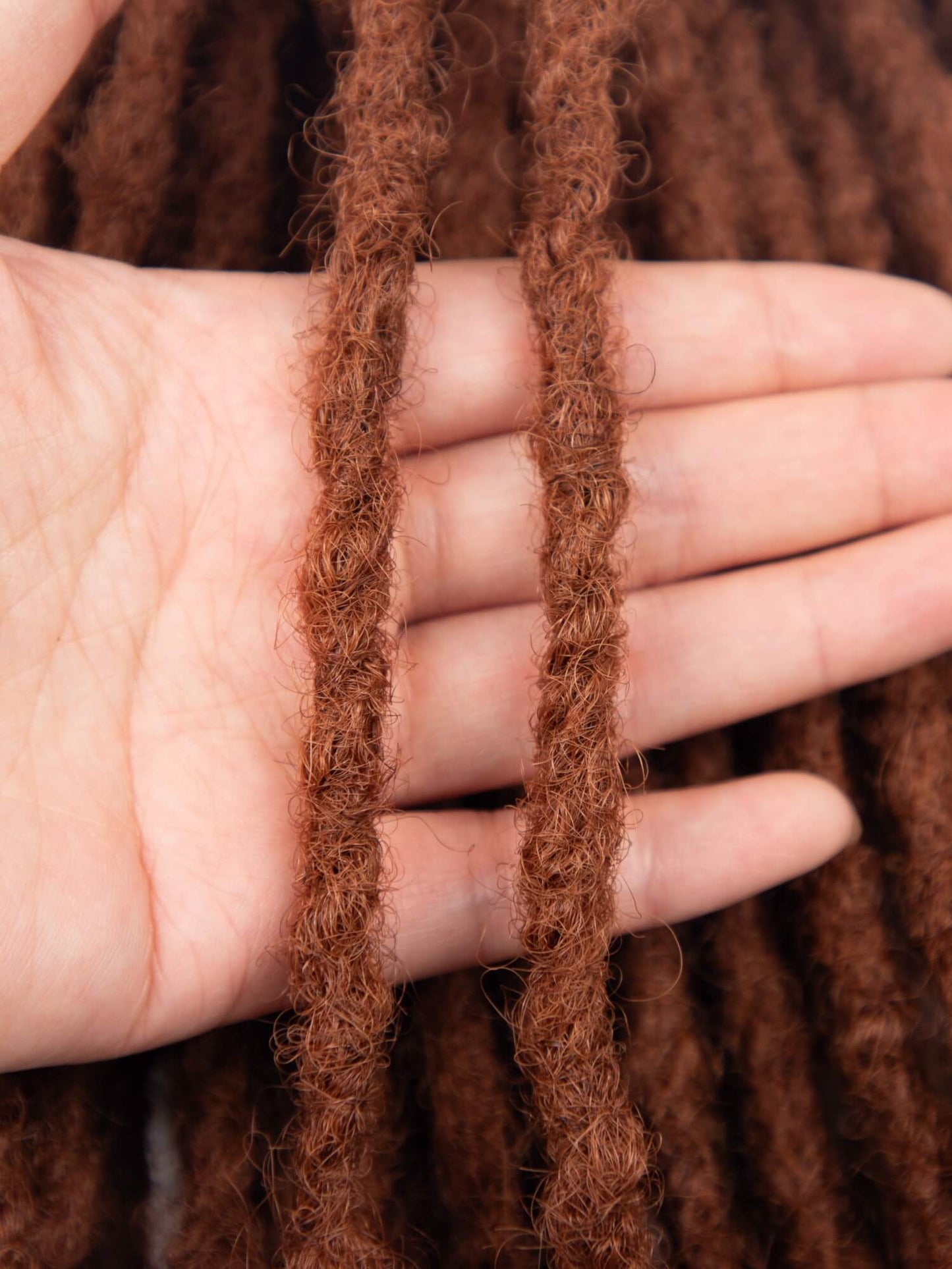 Camel Brown Coil Tips Anwi Textured Loc Extensions 2