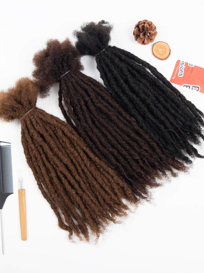 coil tips human hair textured loc extensions