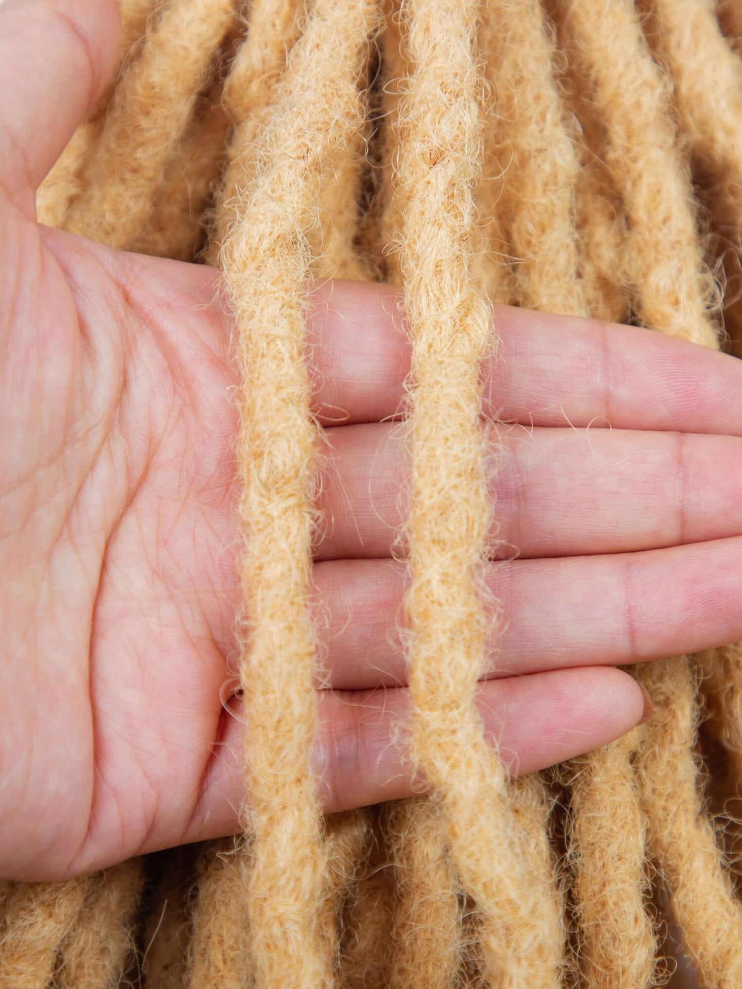 Honey Blonde Coil Tips Anwi Textured Loc Extensions 2