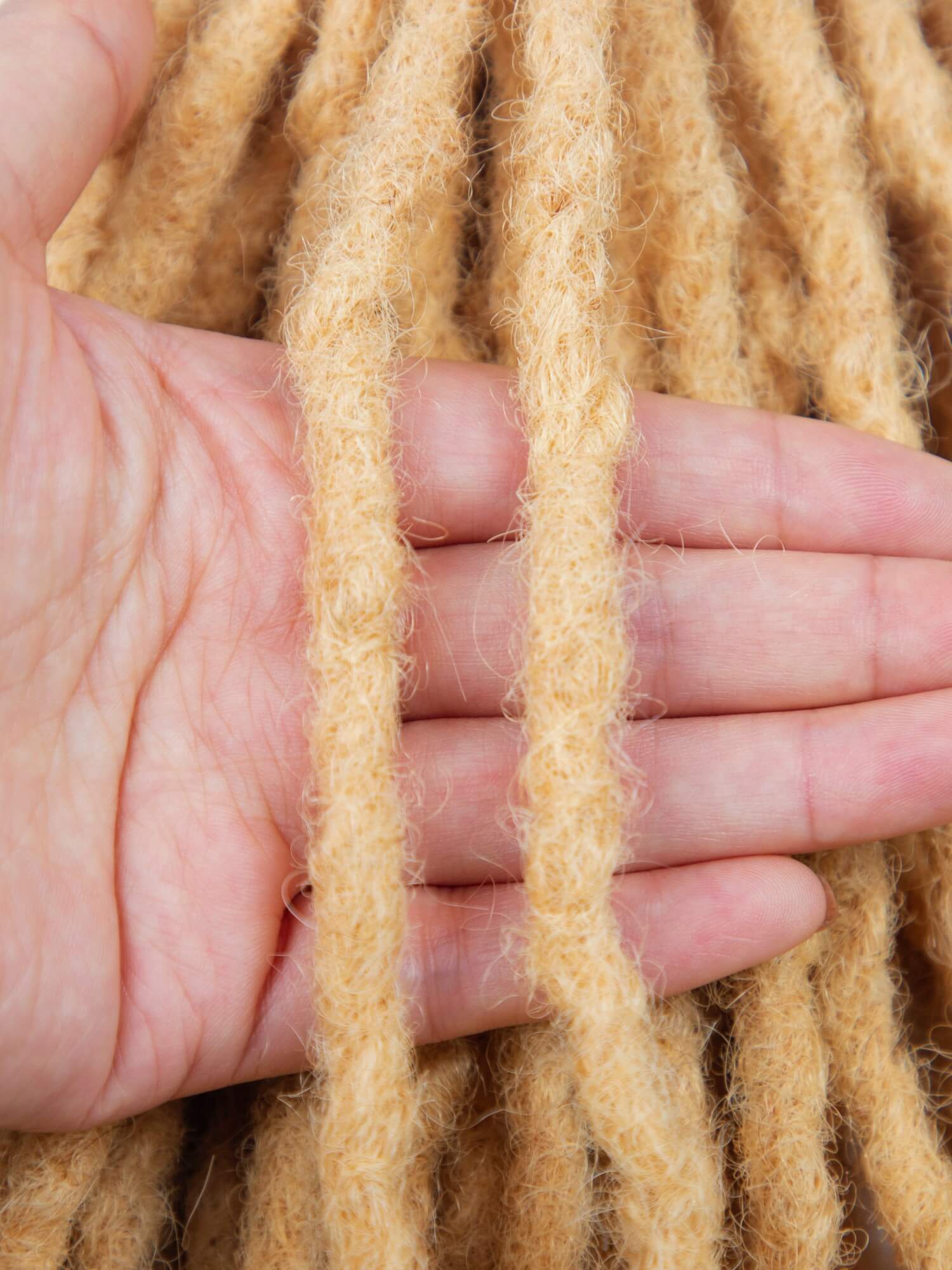 Honey Blonde Coil Tips Anwi Textured Loc Extensions 2