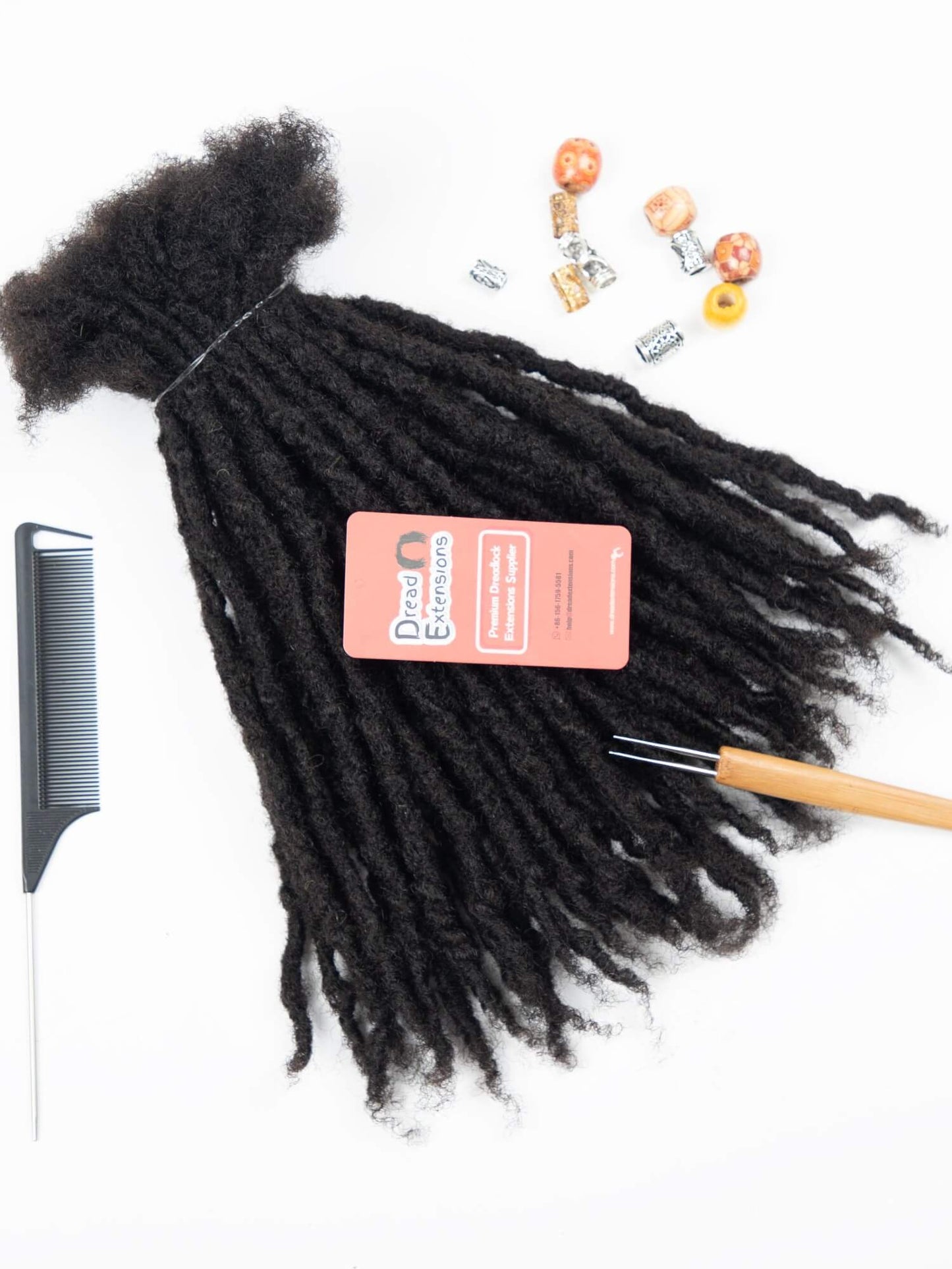 Natural Black Coil Tips Anwi Textured Loc Extensions 1