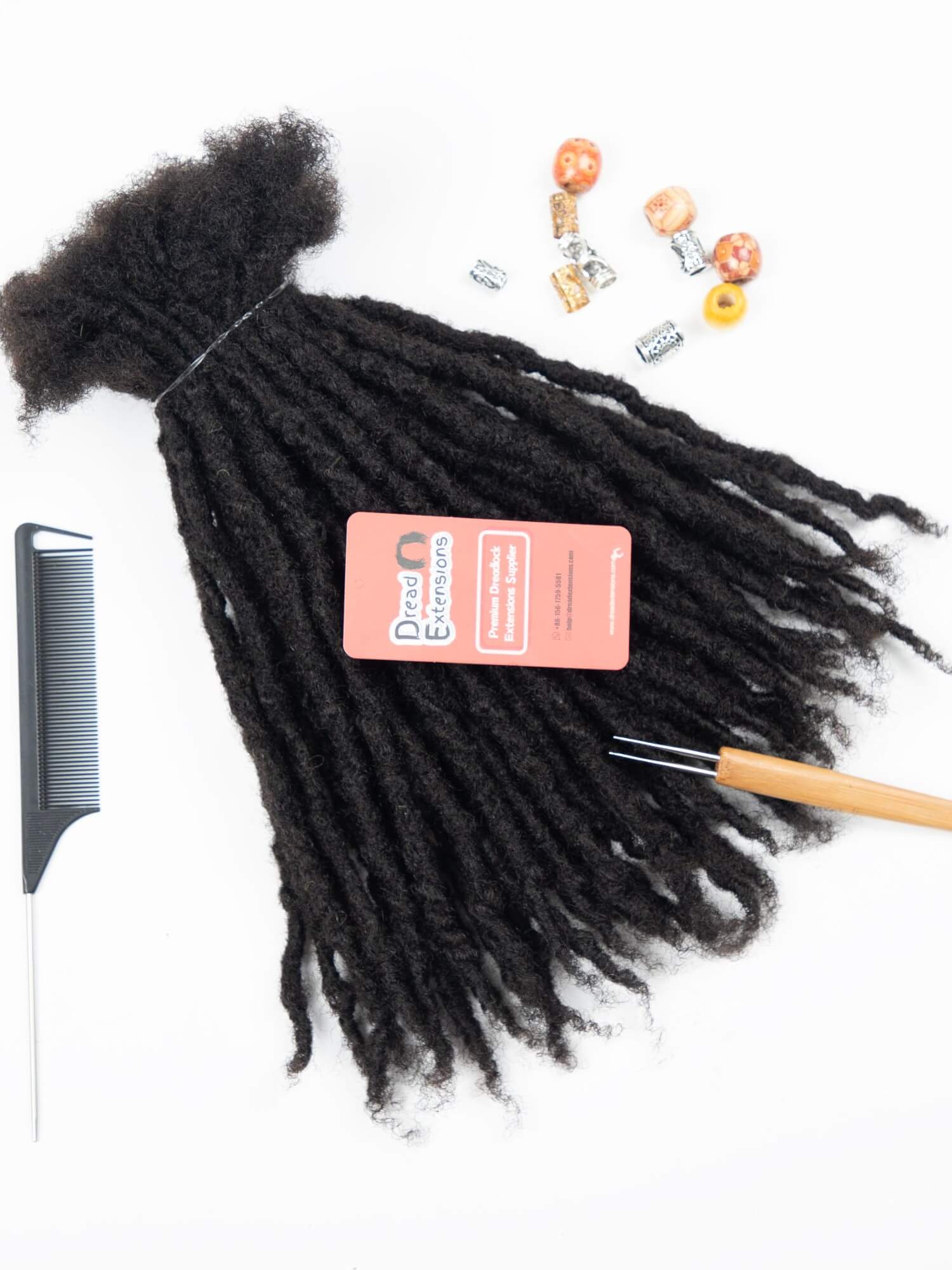 Natural Black Coil Tips Anwi Textured Loc Extensions 1