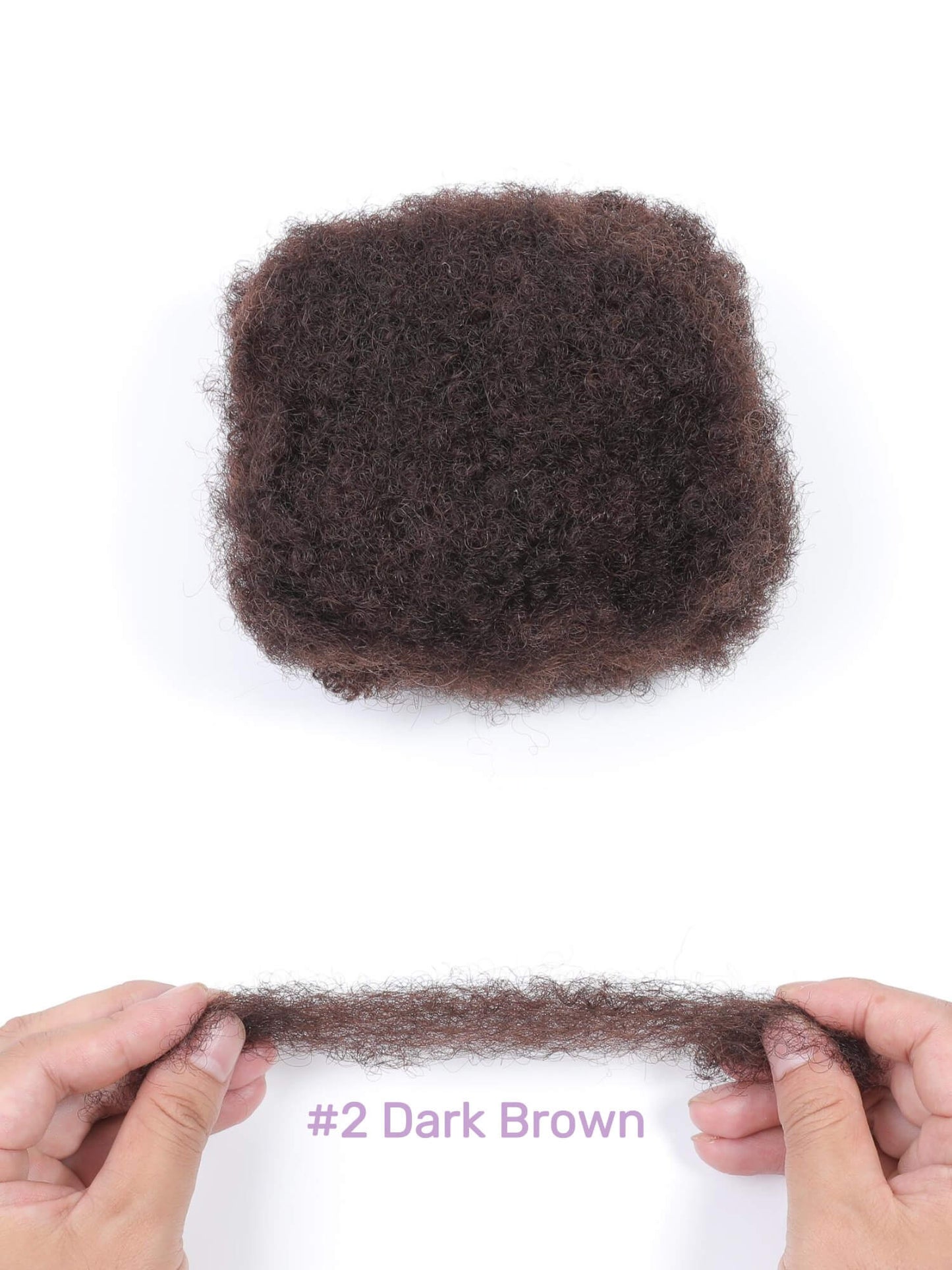 afro kinky bulk human hair