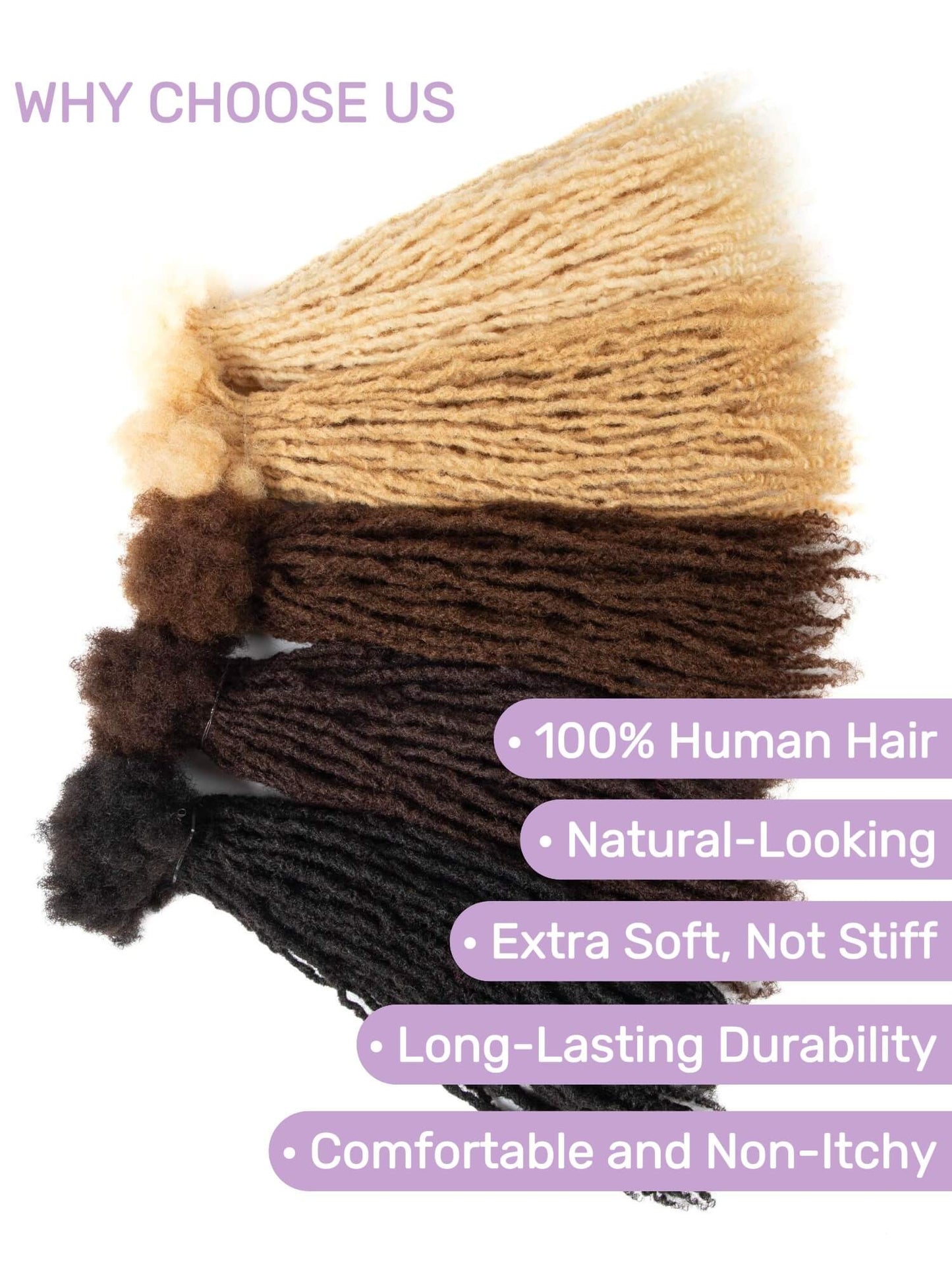 anwi textured human hair loc extensions with curly ends 1