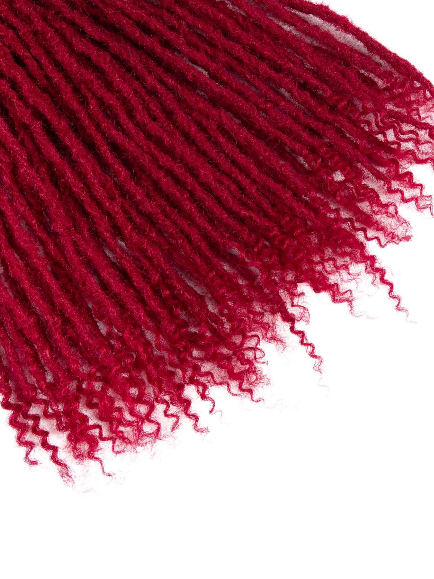 bug color anwi textured loc extensions human hair with curly ends 1