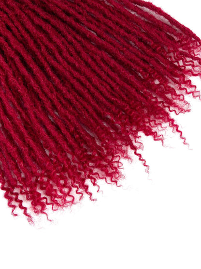 bug color anwi textured loc extensions human hair with curly ends 1