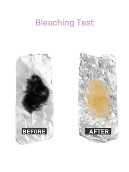 bulk hair bleaching test