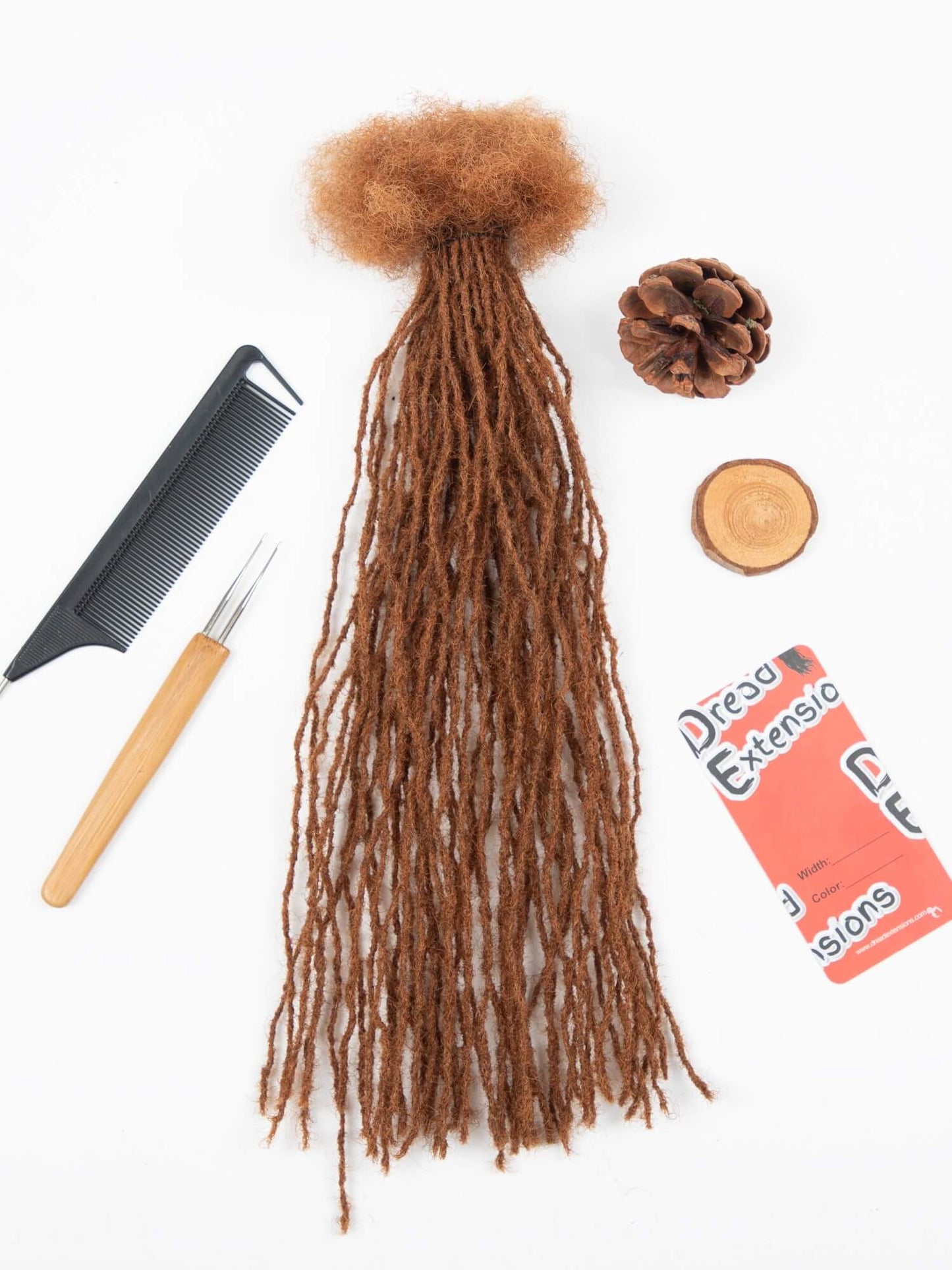 carmel brown 0.1cm sisterloc extensions human hair