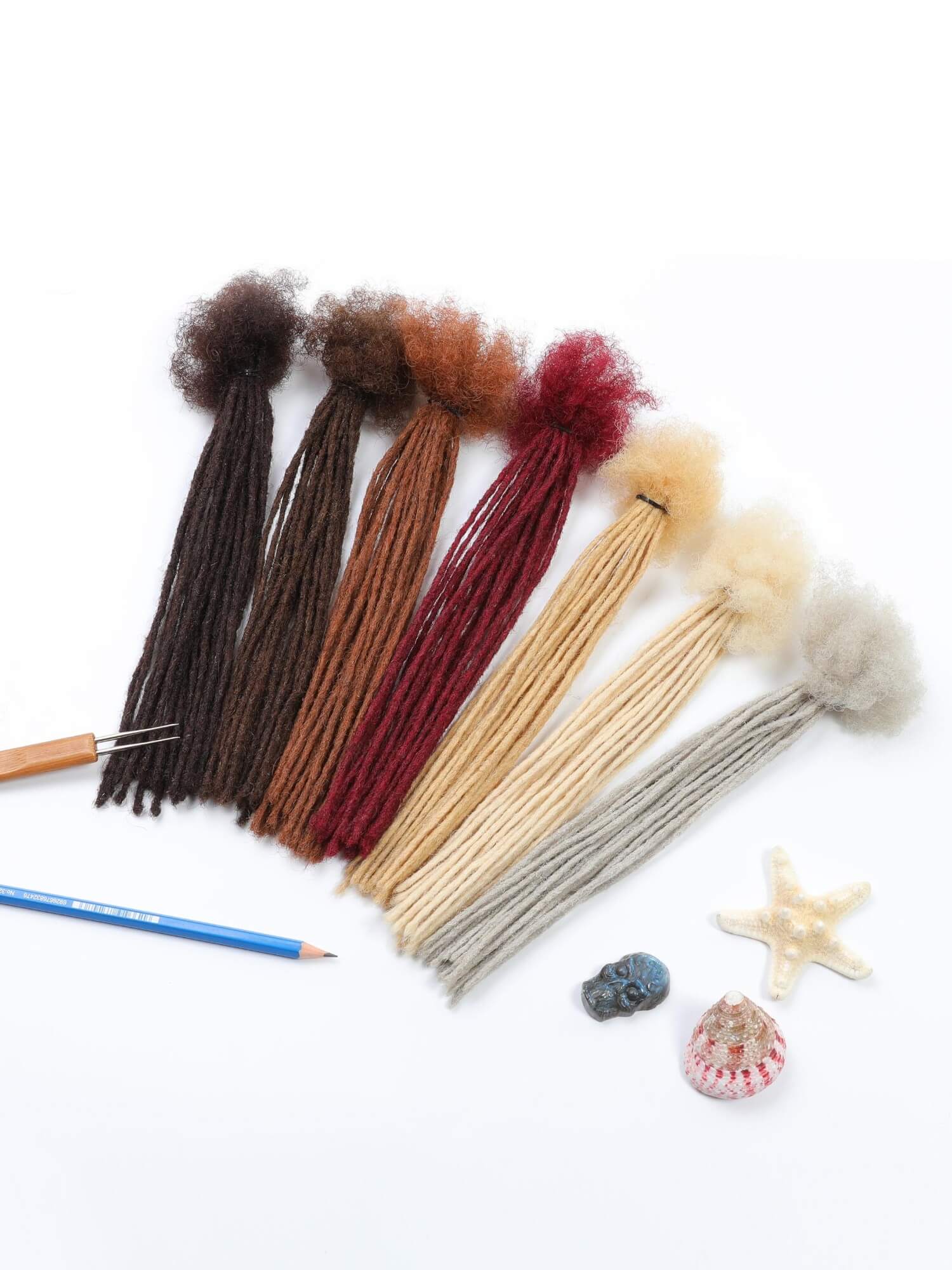 0.2cm Thickness Micro Locs Extensions Human Hair Colors Available – D.E