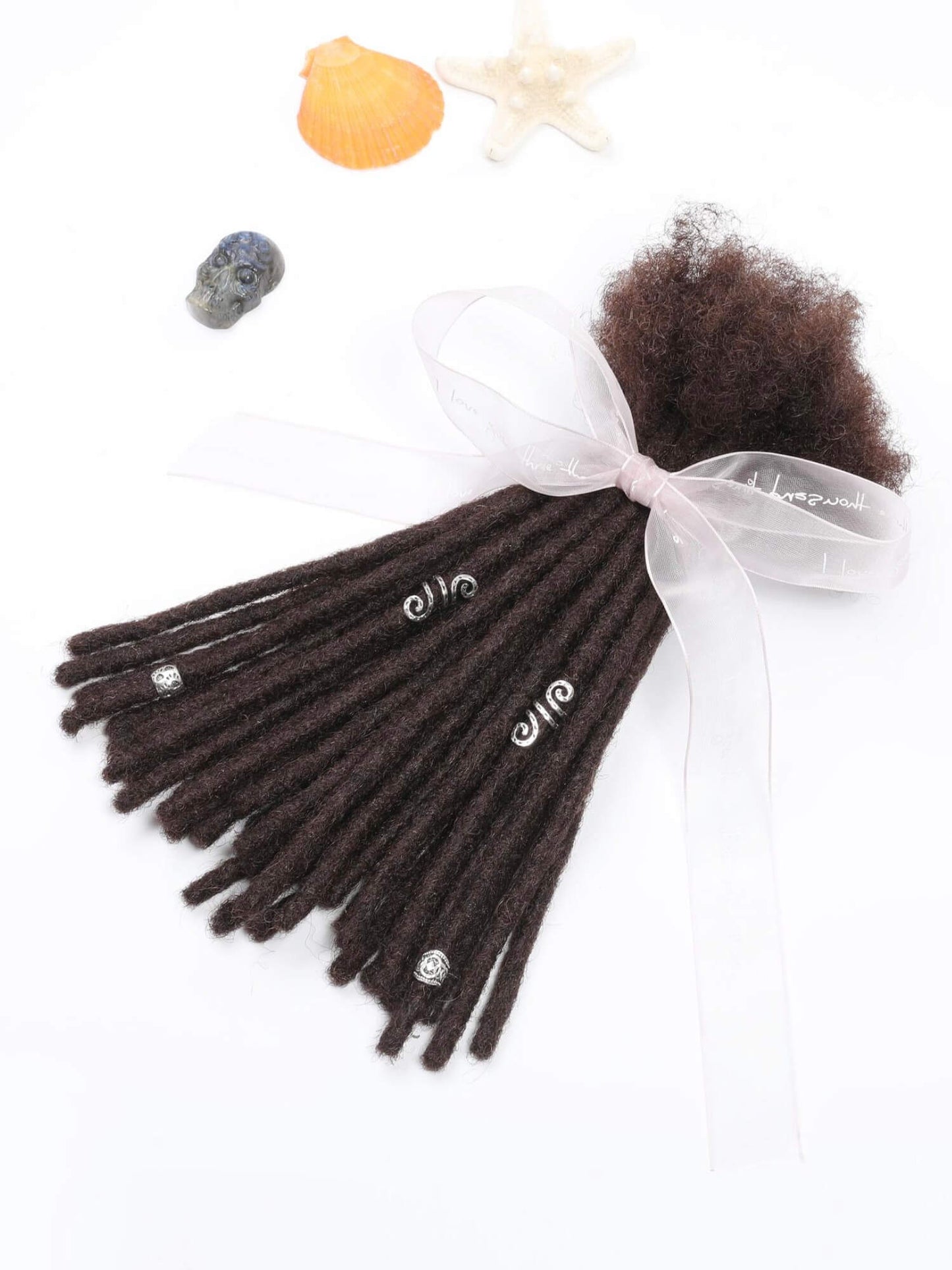 dark brown human loc extensions