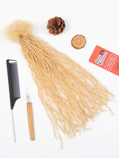 honey blonde 0.1cm sisterloc extensions human hair 1