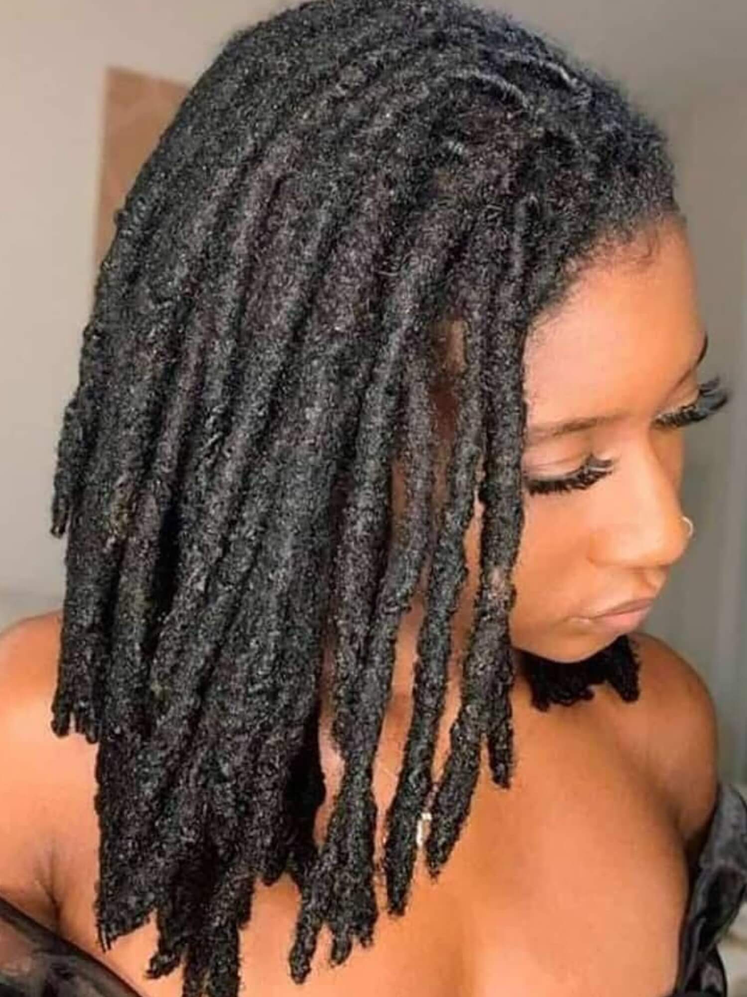 130 Locs Bundle Anwi Textured Permanent Human Hair Dreadlock