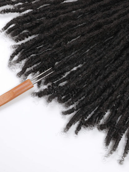 human hair locs with curly tips