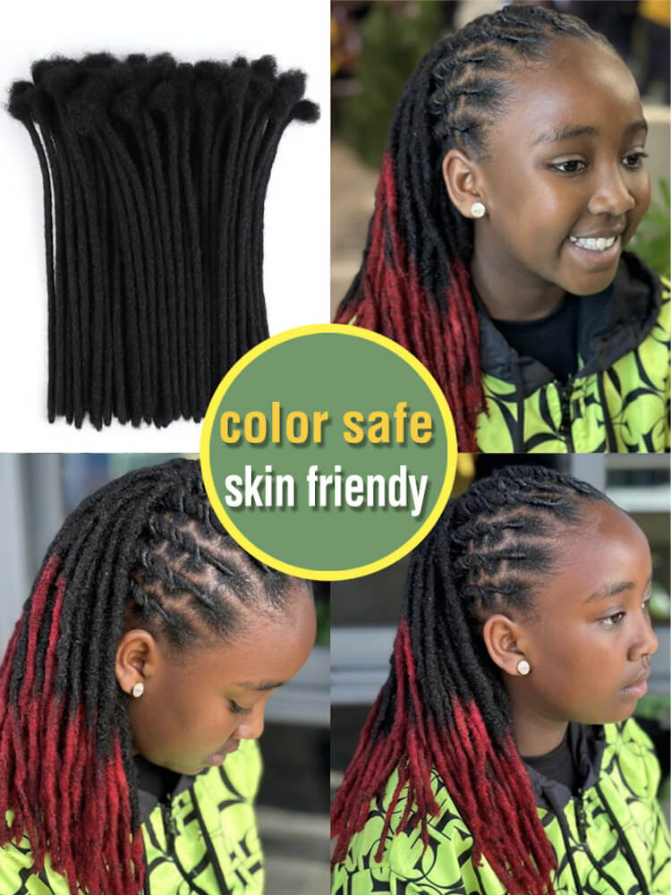 Pencil Size Human Hair Loc Extensions