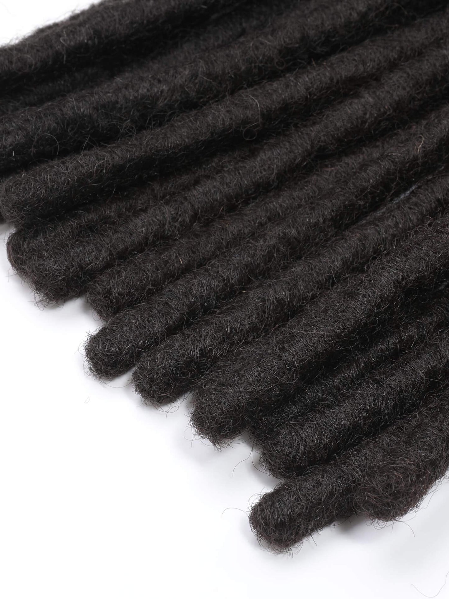 large human hair locs natural black