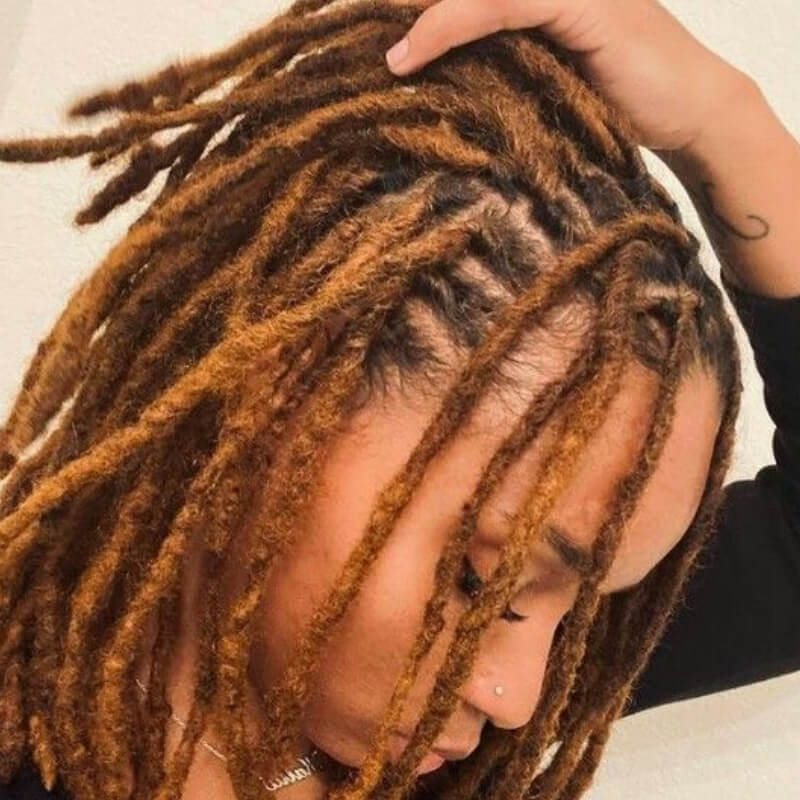 Amazon.com : Loc Extensions Human Hair Dreadlock Extensions for Men/Women  100% Real Human Hair Permanent Dreadlock Extensions Locs Extensions Human  Hair Can Be Dyed (60 Locs-8 Inch, 0.6cm-613 Blonde) : Beauty &